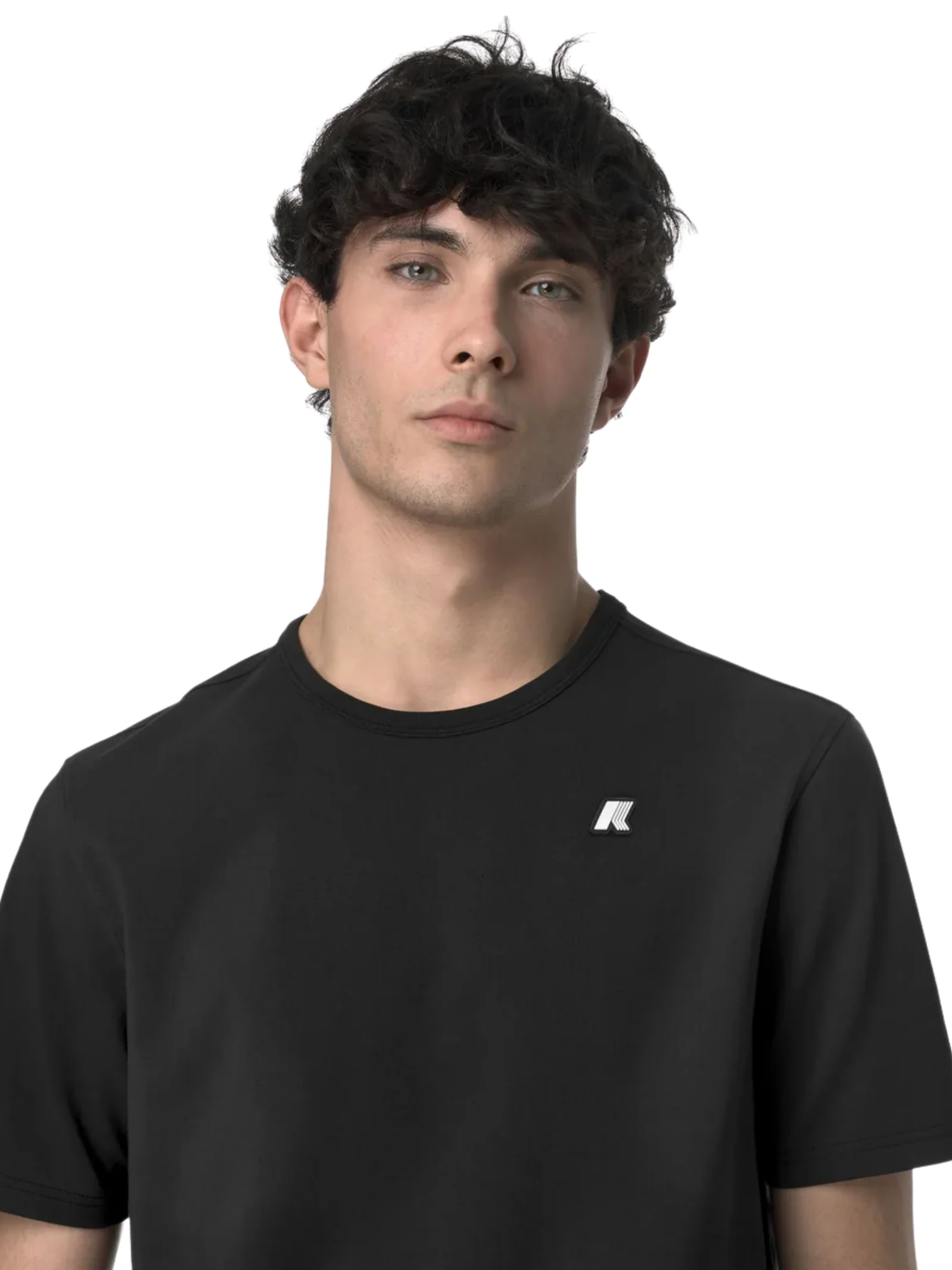 T-Shirt "Adame Light Stretch Jersey" K-Way nera - Image 3