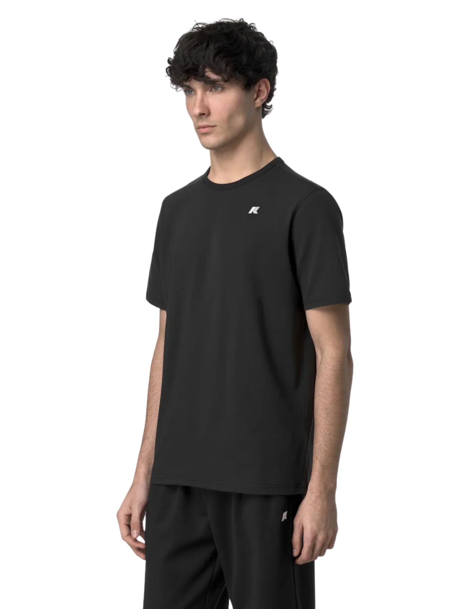 T-Shirt "Adame Light Stretch Jersey" K-Way nera - Image 4