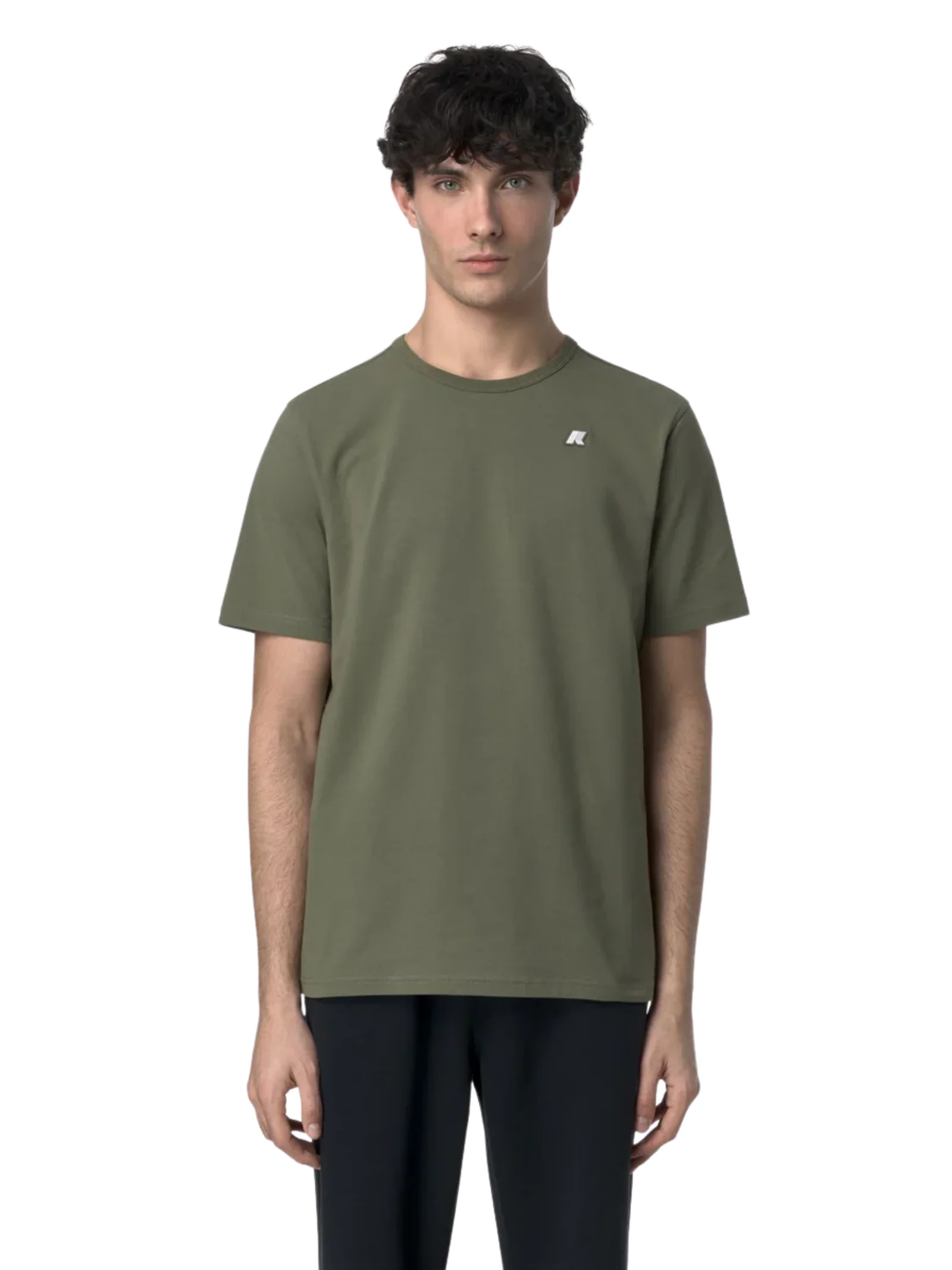 T-Shirt "Adame Light Stretch Jersey" K-Way verde - Image 3