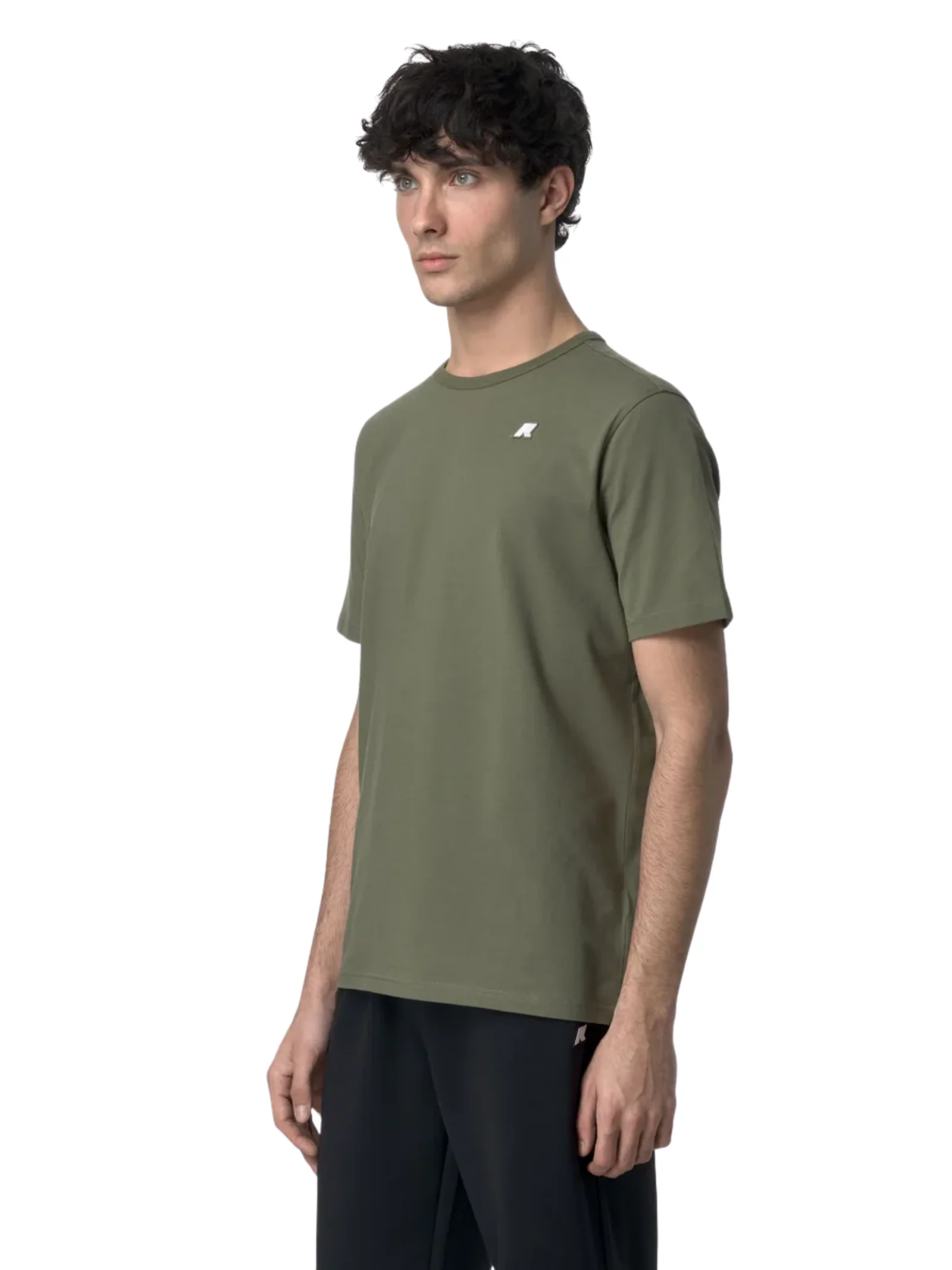 T-Shirt "Adame Light Stretch Jersey" K-Way verde - Image 4