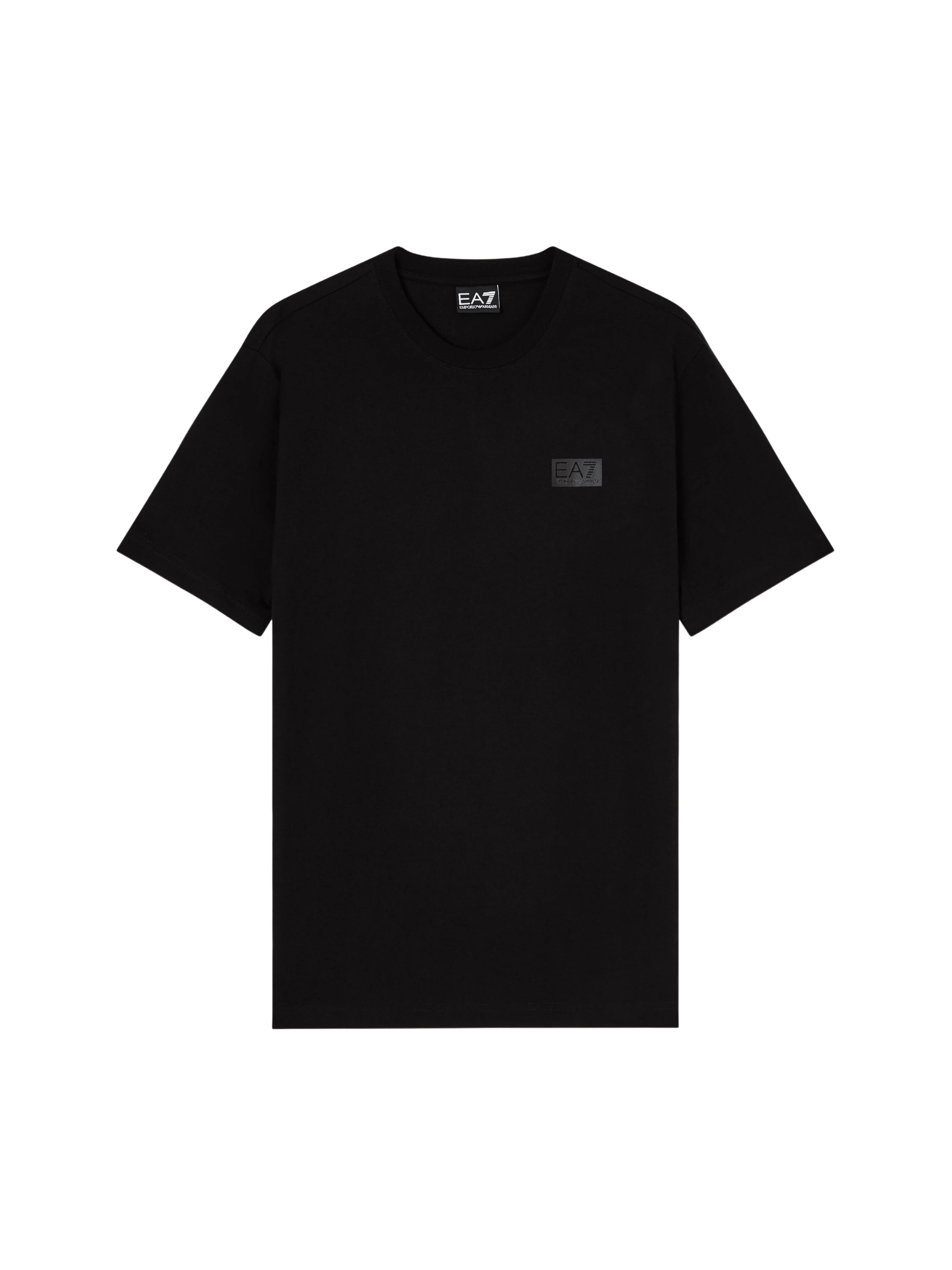 T-Shirt Armani EA7 nera con maxi logo sul retro
