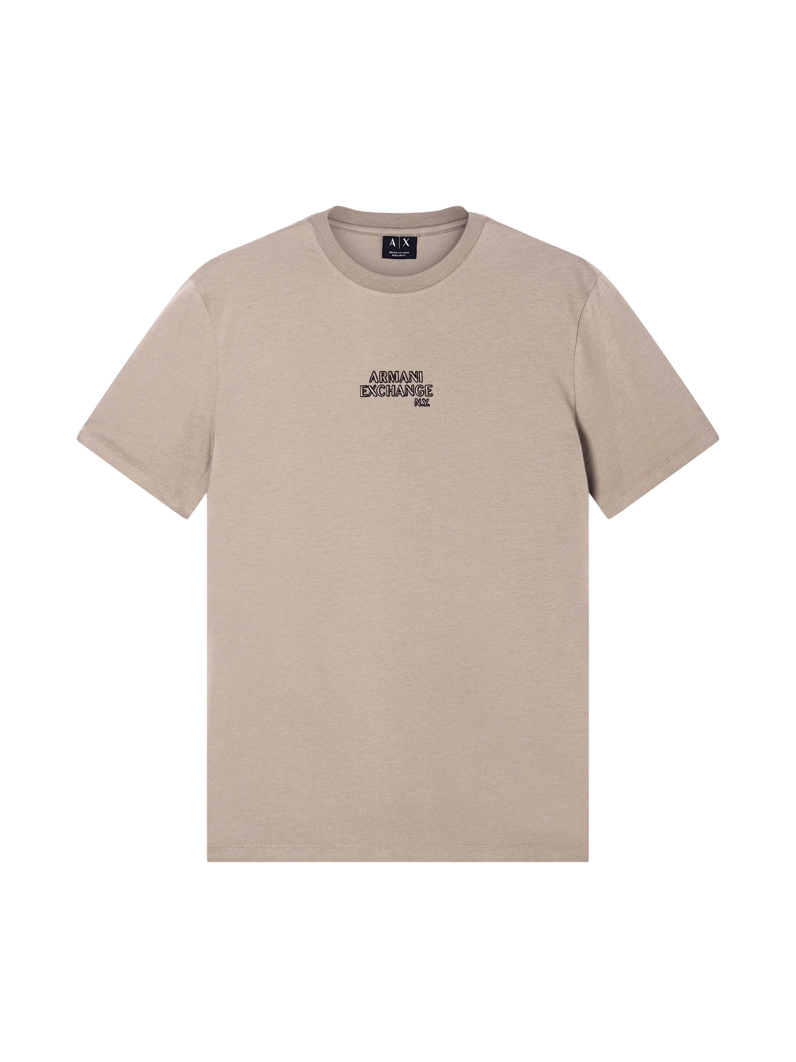 T-Shirt Armani Exchange beige in cotone