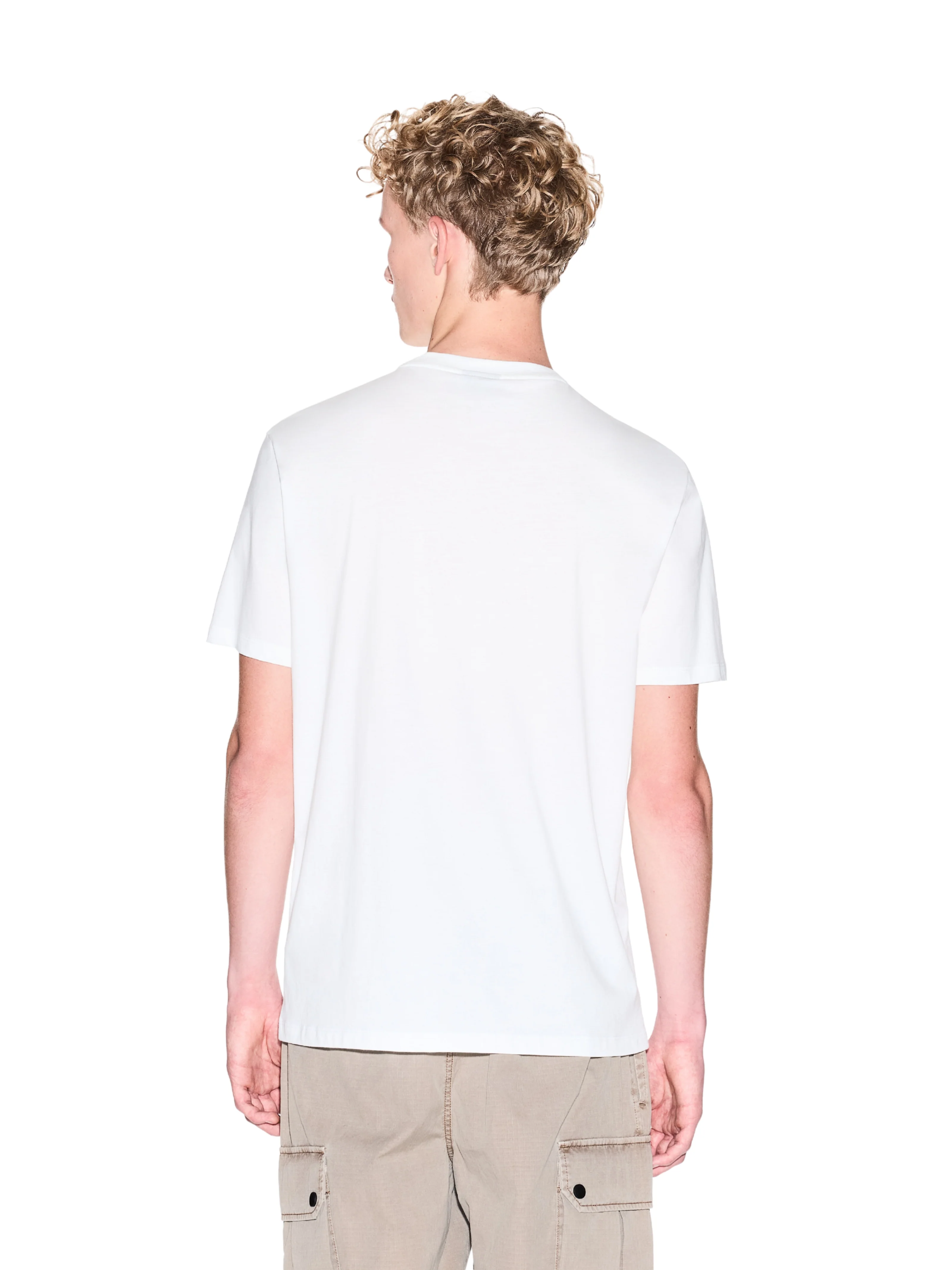 T-Shirt Armani Exchange bianca in cotone - Image 4