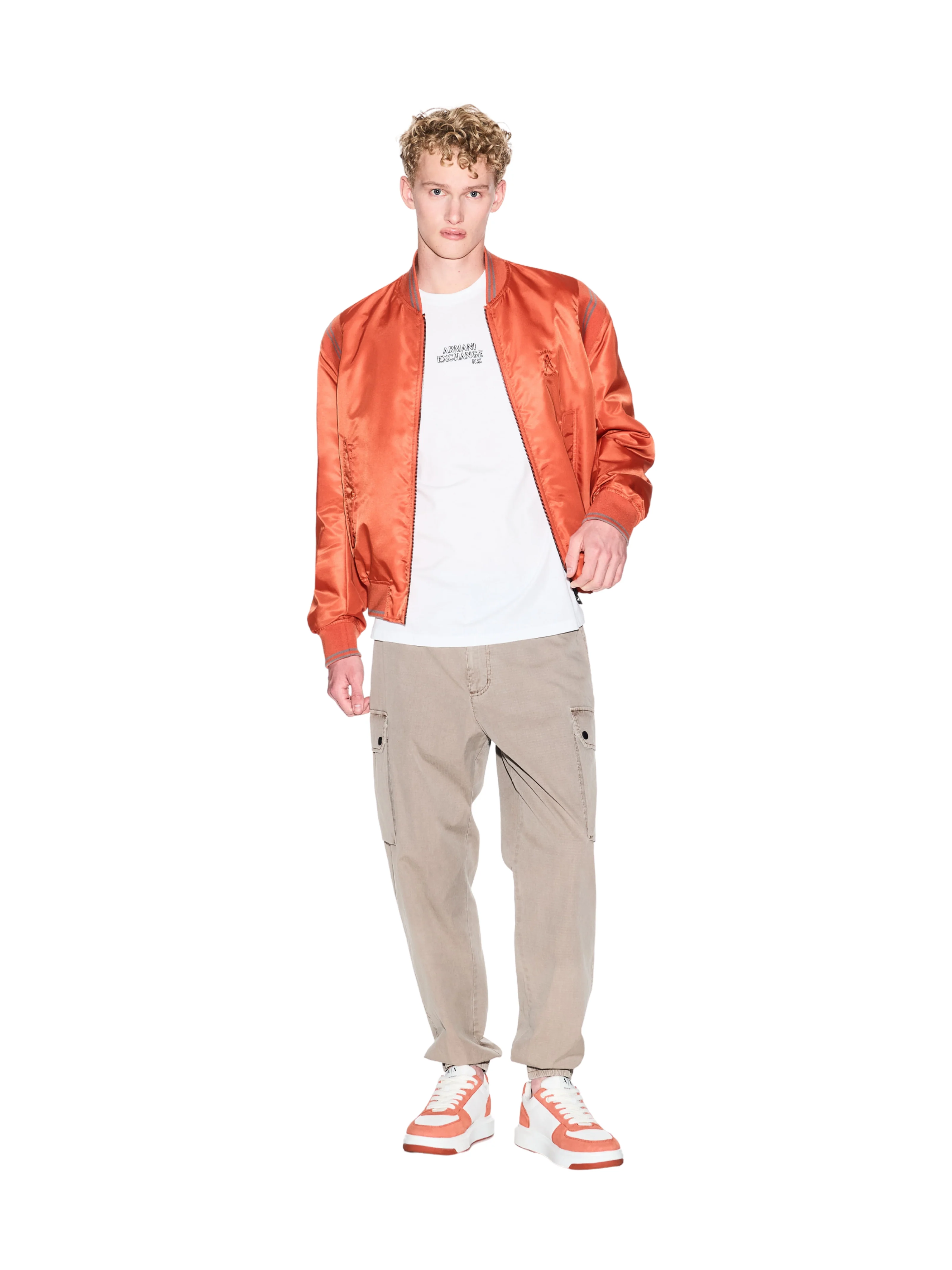 T-Shirt Armani Exchange bianca in cotone - Image 5