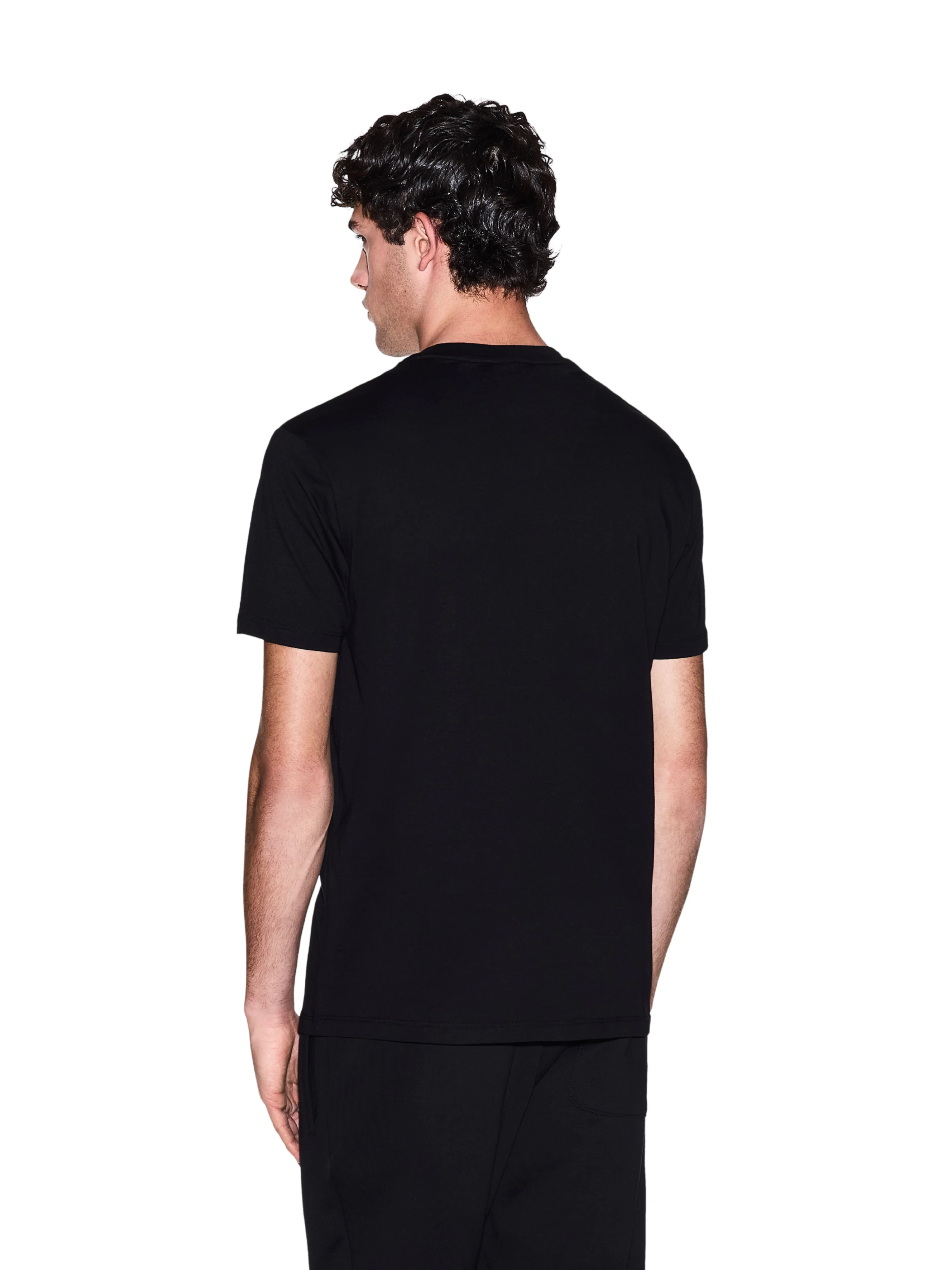 T-Shirt Armani Exchange nera con logo A | X - Image 4