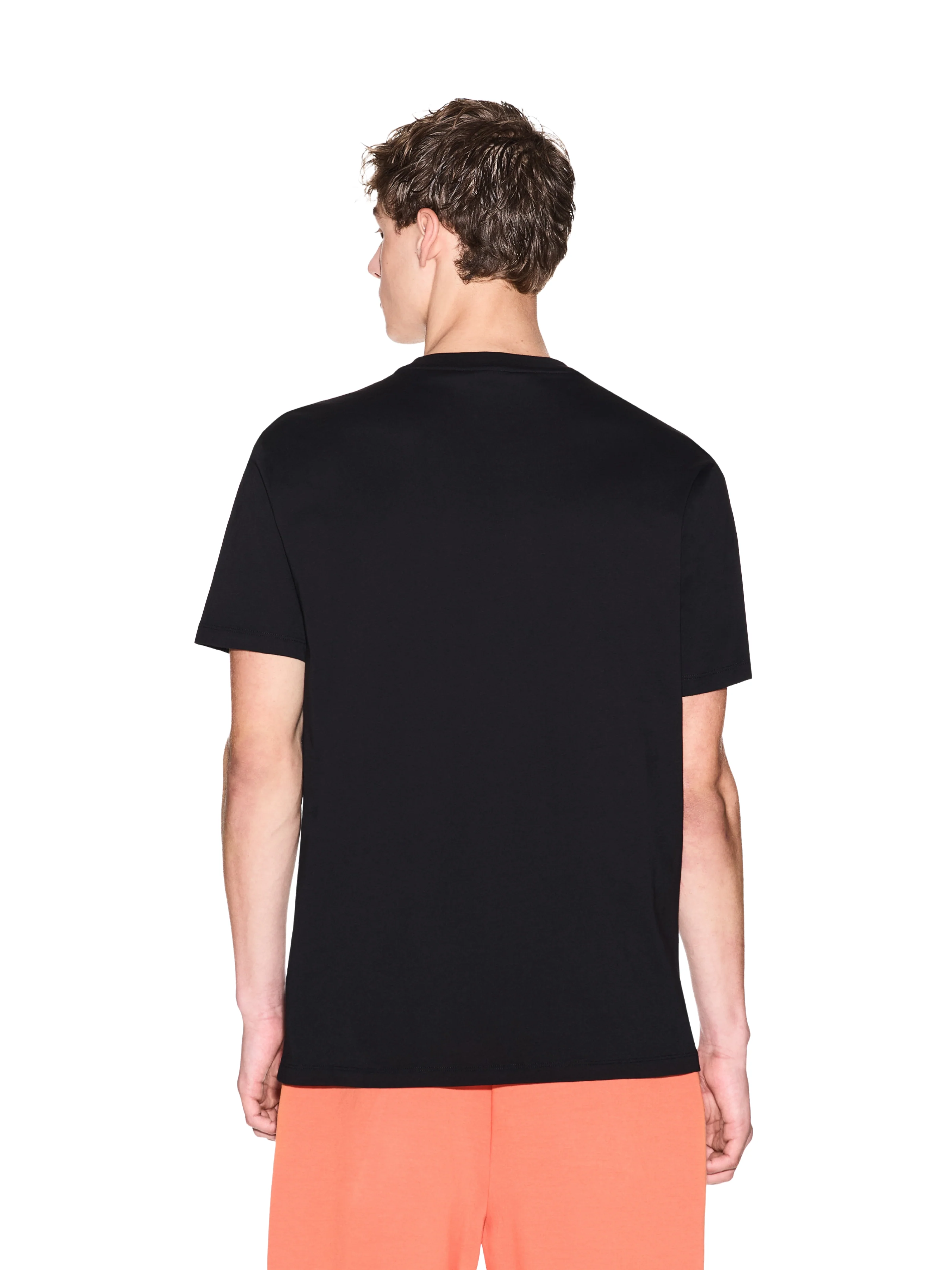T-Shirt Armani Exchange nera in cotone - Image 4