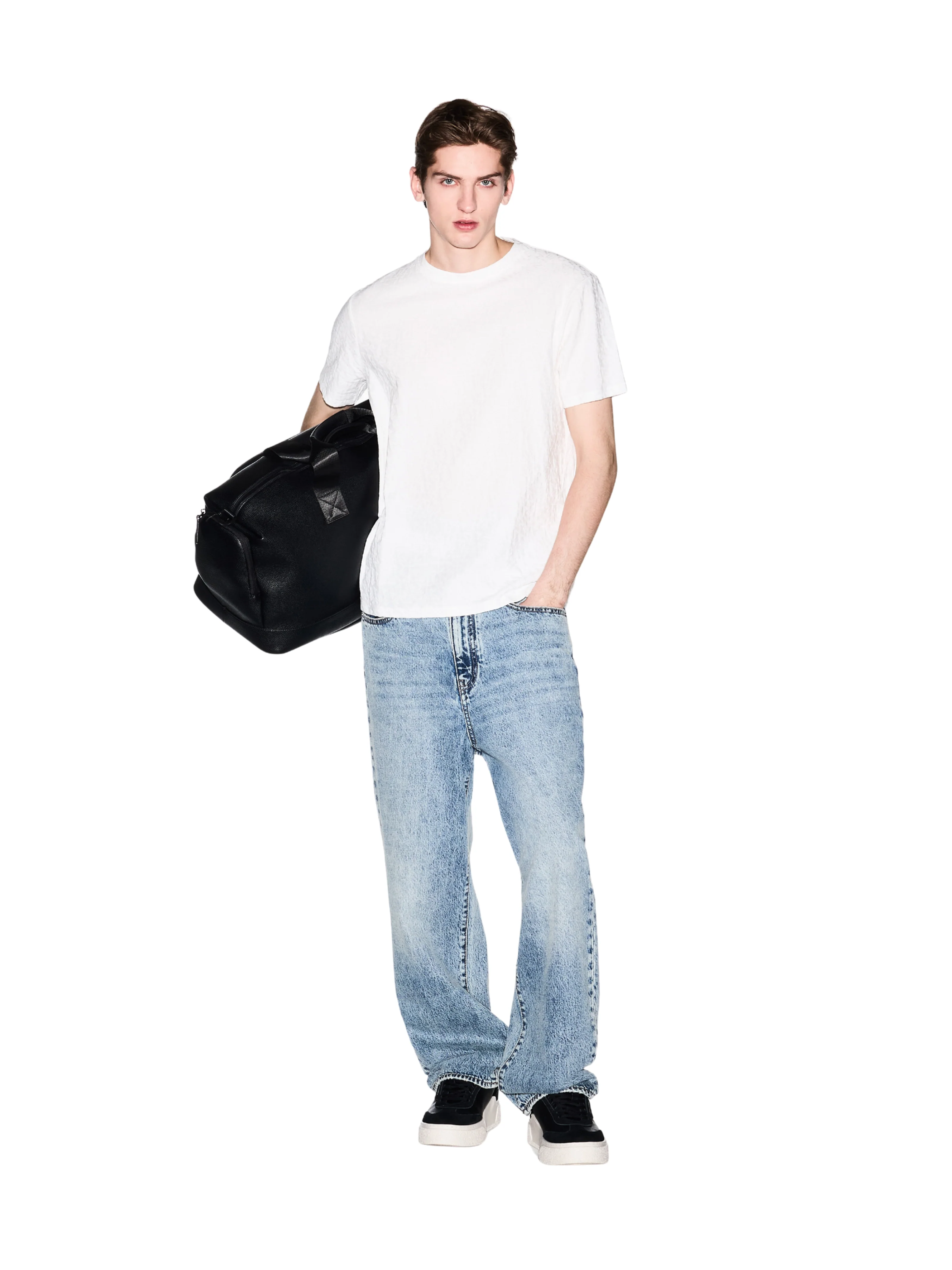 T-Shirt basic Armani Exchange bianca - Image 5
