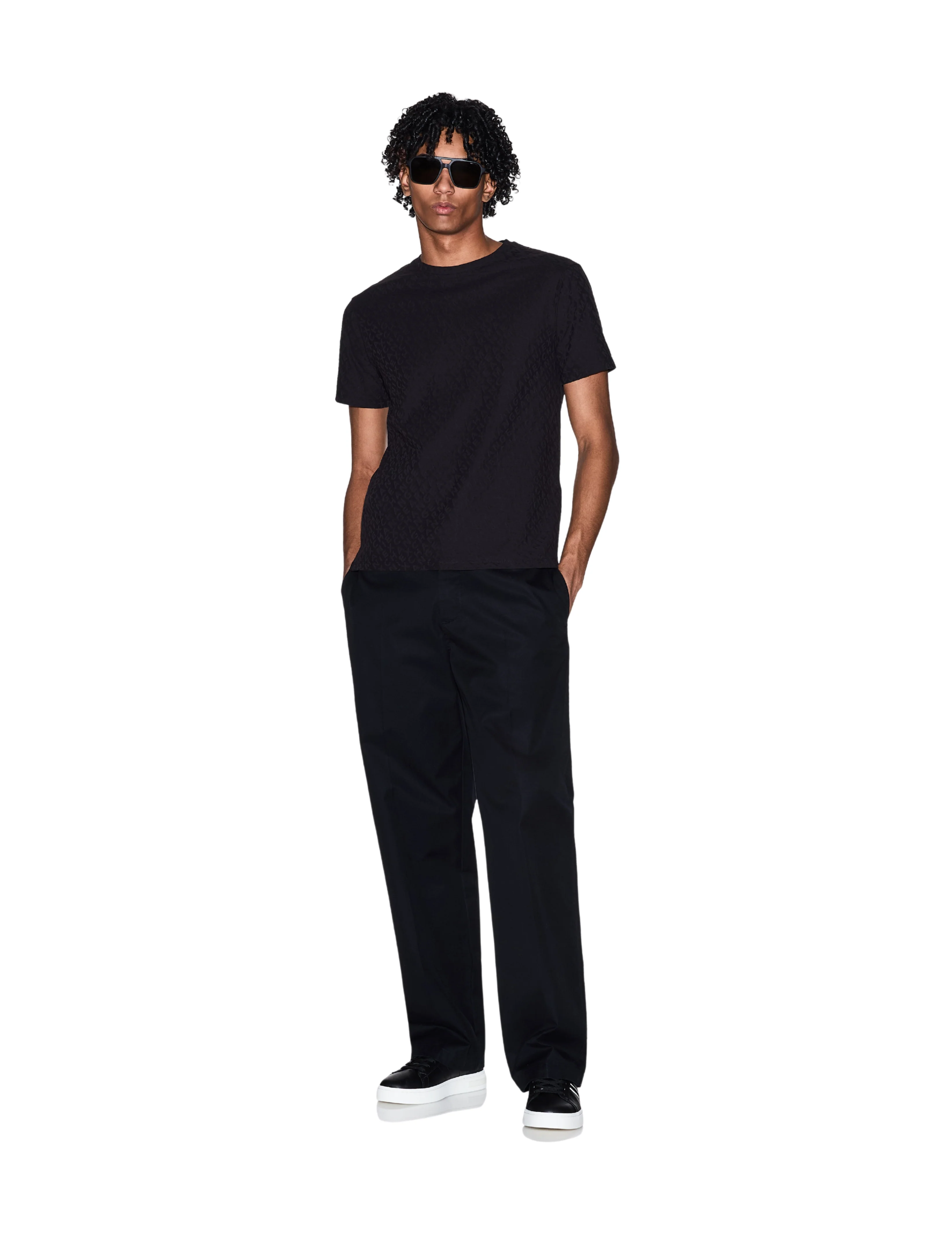 T-Shirt basic Armani Exchange nera - Image 5