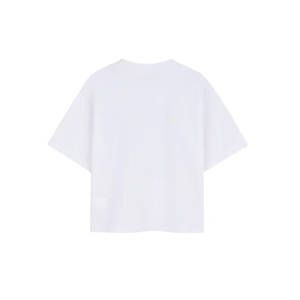 T-Shirt Billie Blush bianca con stampa fumetto - Image 2