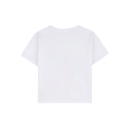 T-Shirt Billie Blush bianca con stampa tropicale multicolor - Image 2