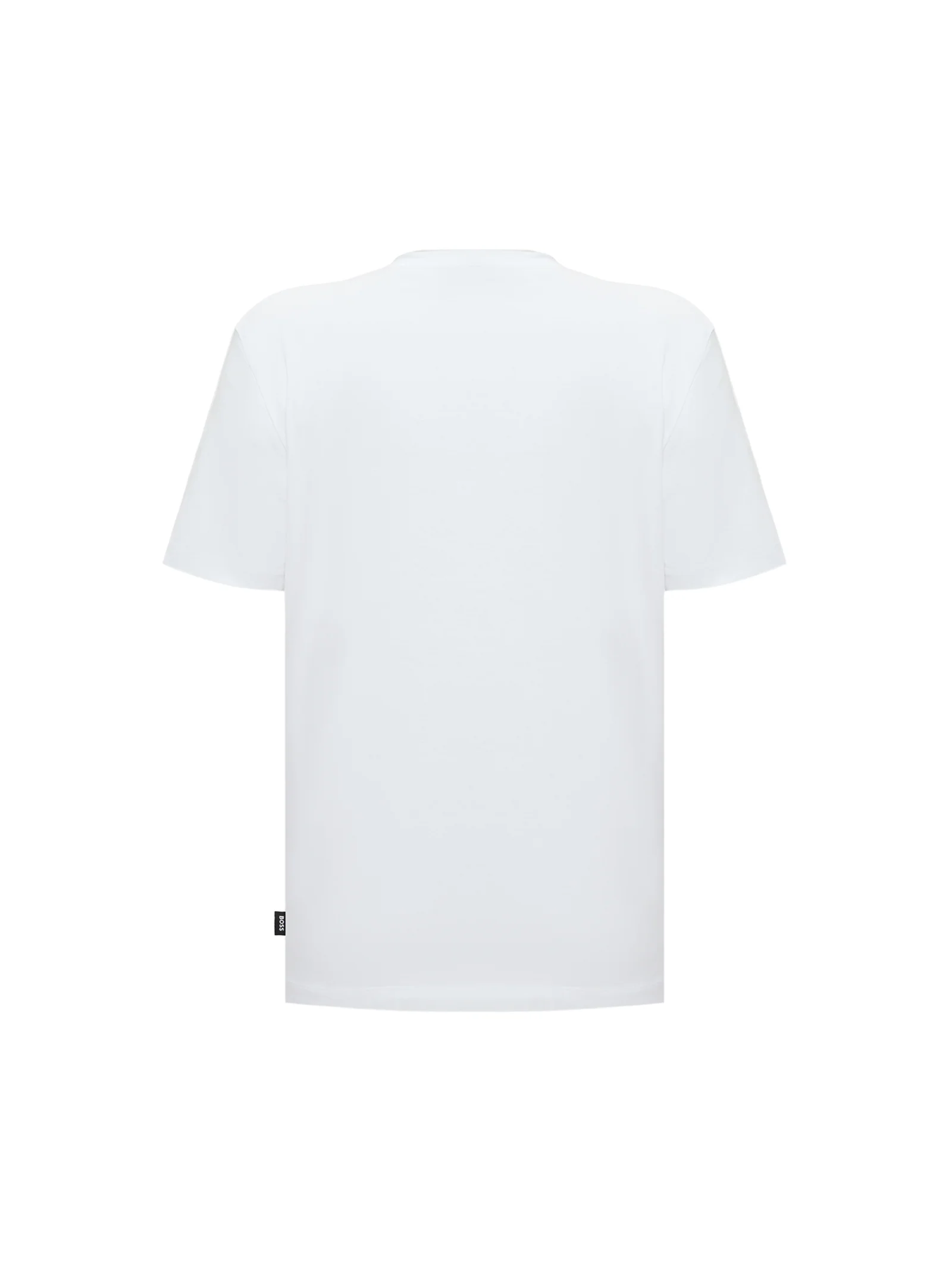 T-Shirt Boss bianca con logo double in rilievo - Image 2