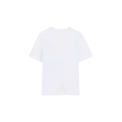 T-Shirt Boss bianca con logo ripetuto azzurro - Image 2