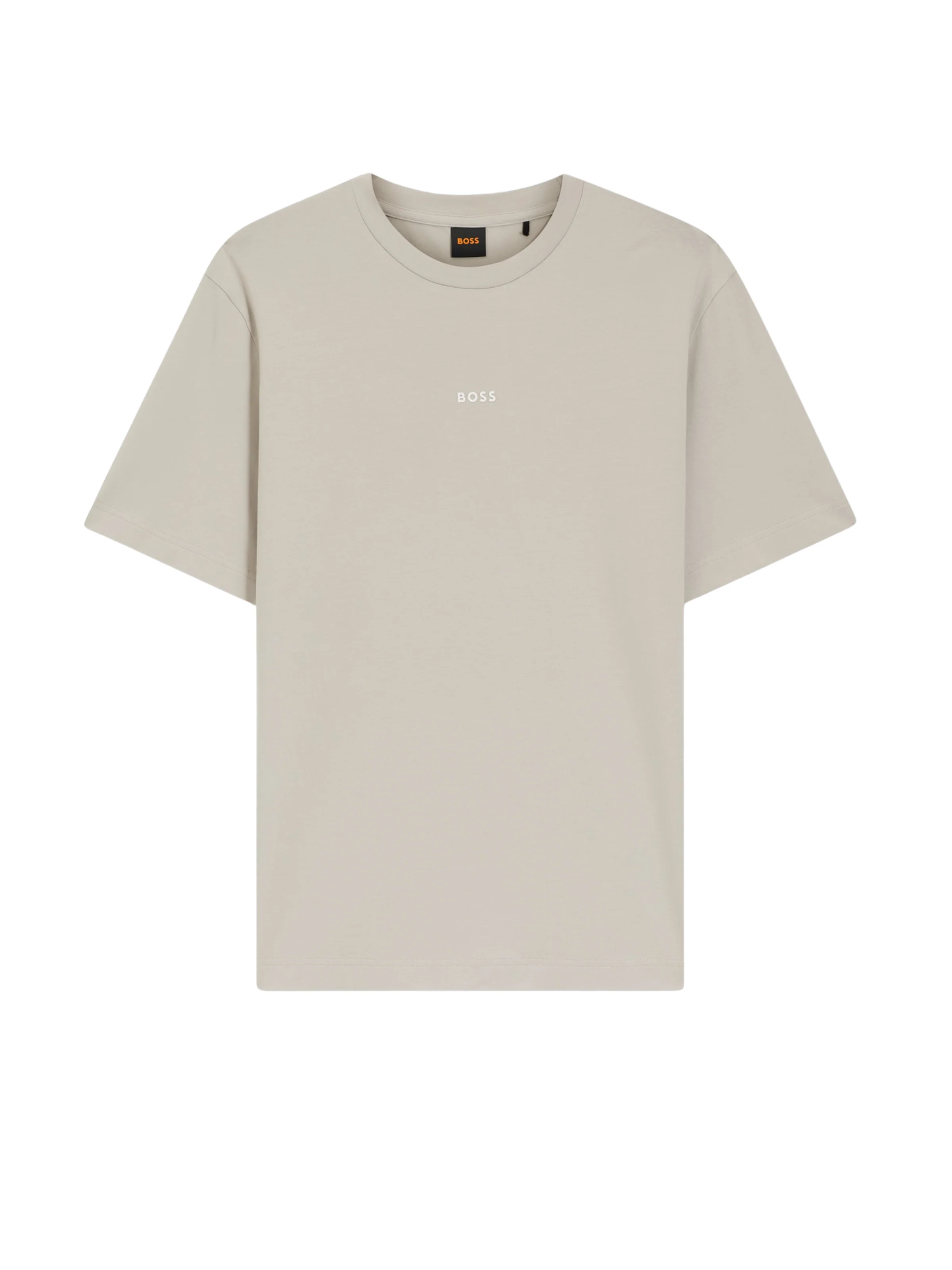T-Shirt Boss grigio chiaro con logo stampato