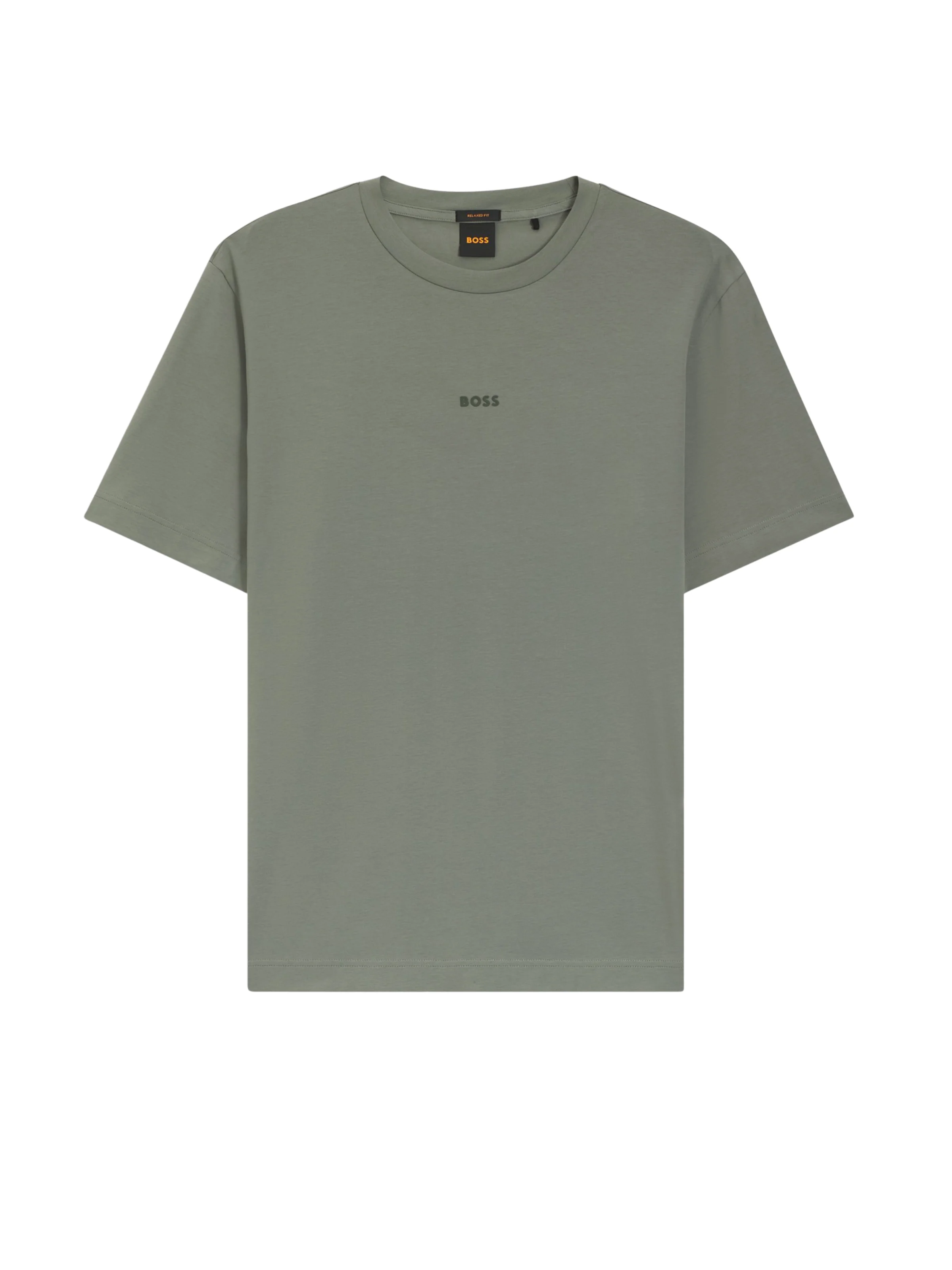 T-Shirt Boss grigio con logo stampato
