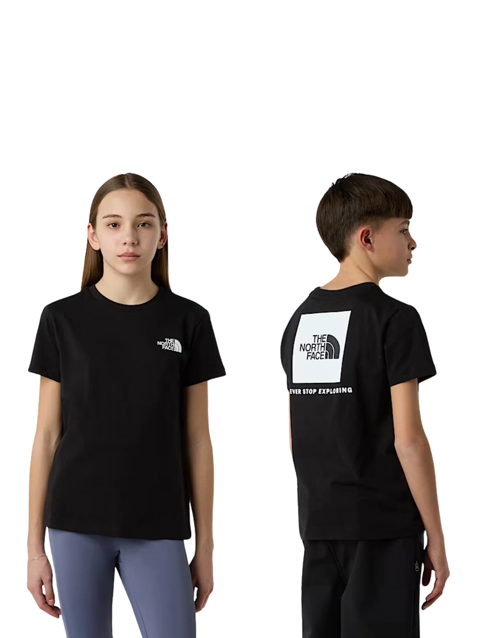 T-Shirt "Box NSE" The North Face nera con maxi logo posteriore - Image 3