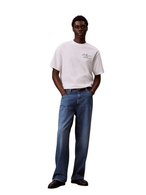 T-Shirt Calvin Klein bianca con logo - Image 4