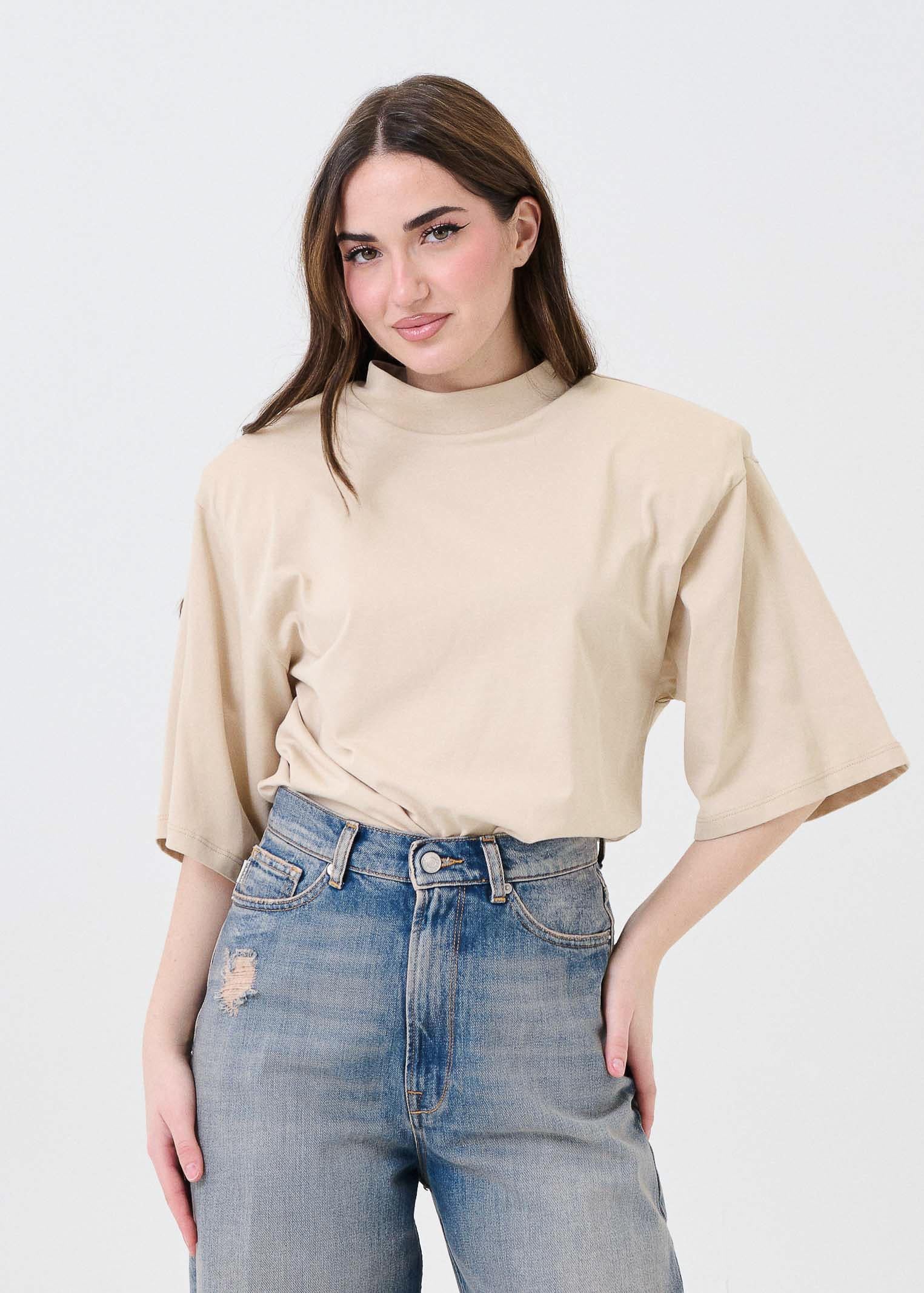 T-Shirt con spalline Vicolo beige - Image 2