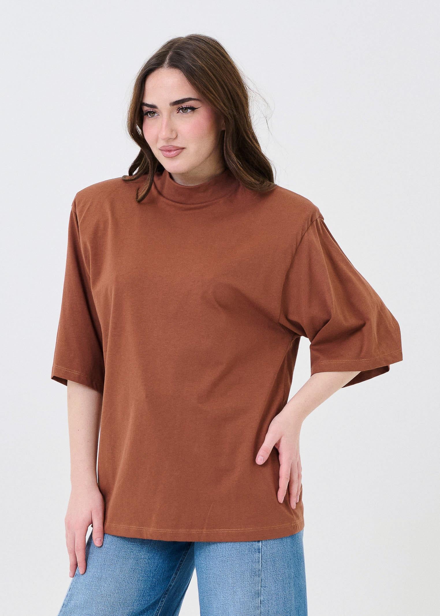 T-Shirt con spalline Vicolo marrone - Image 2