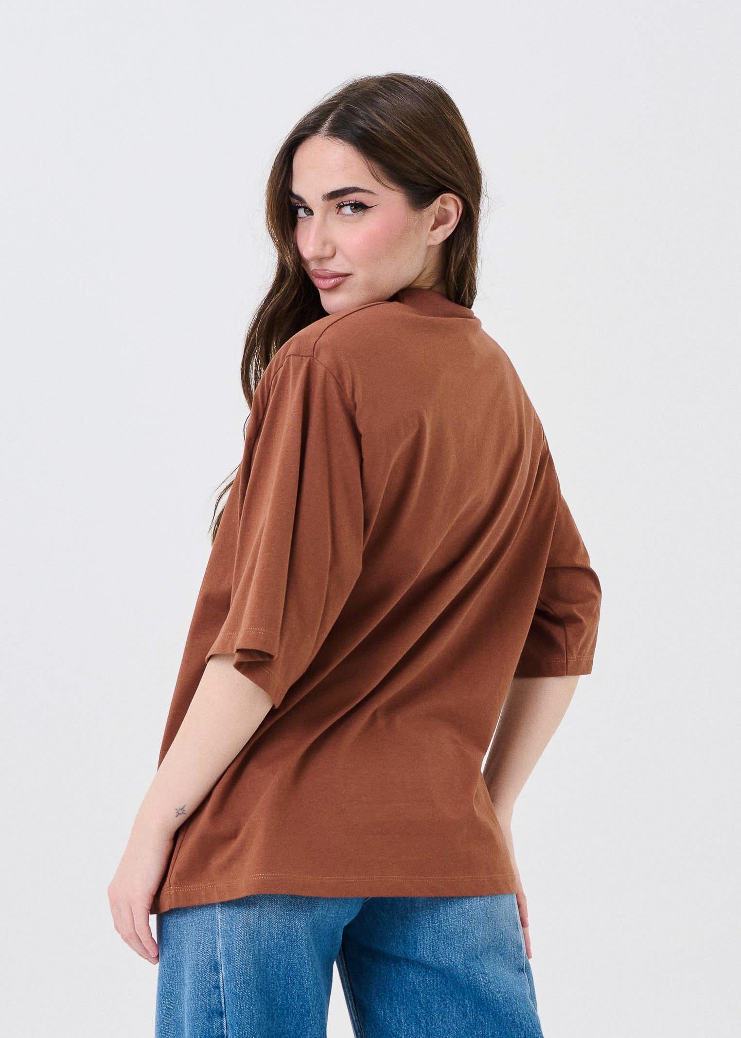 T-Shirt con spalline Vicolo marrone - Image 4
