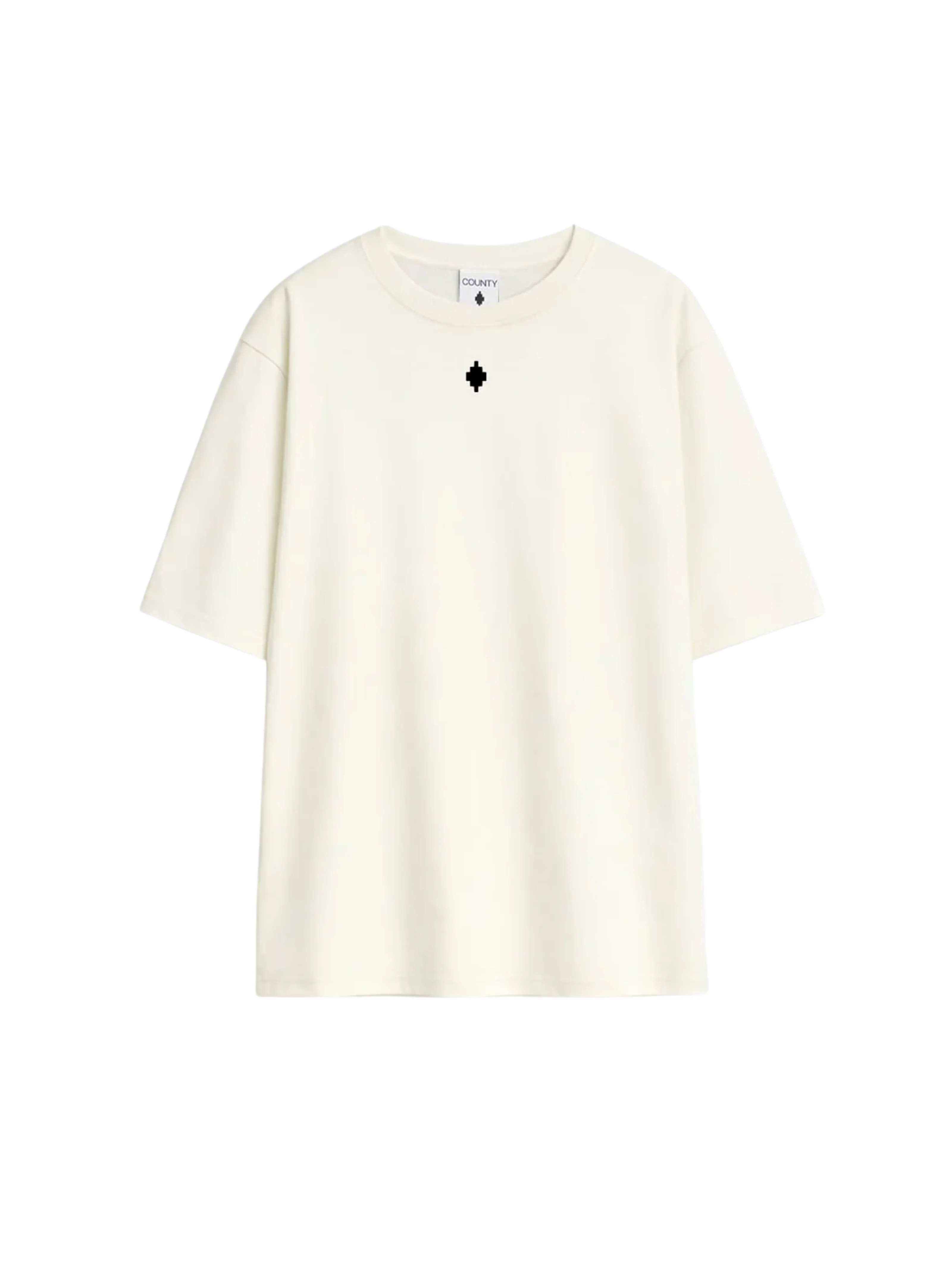 T-Shirt County Of Milan bianca con stampa logo posteriore