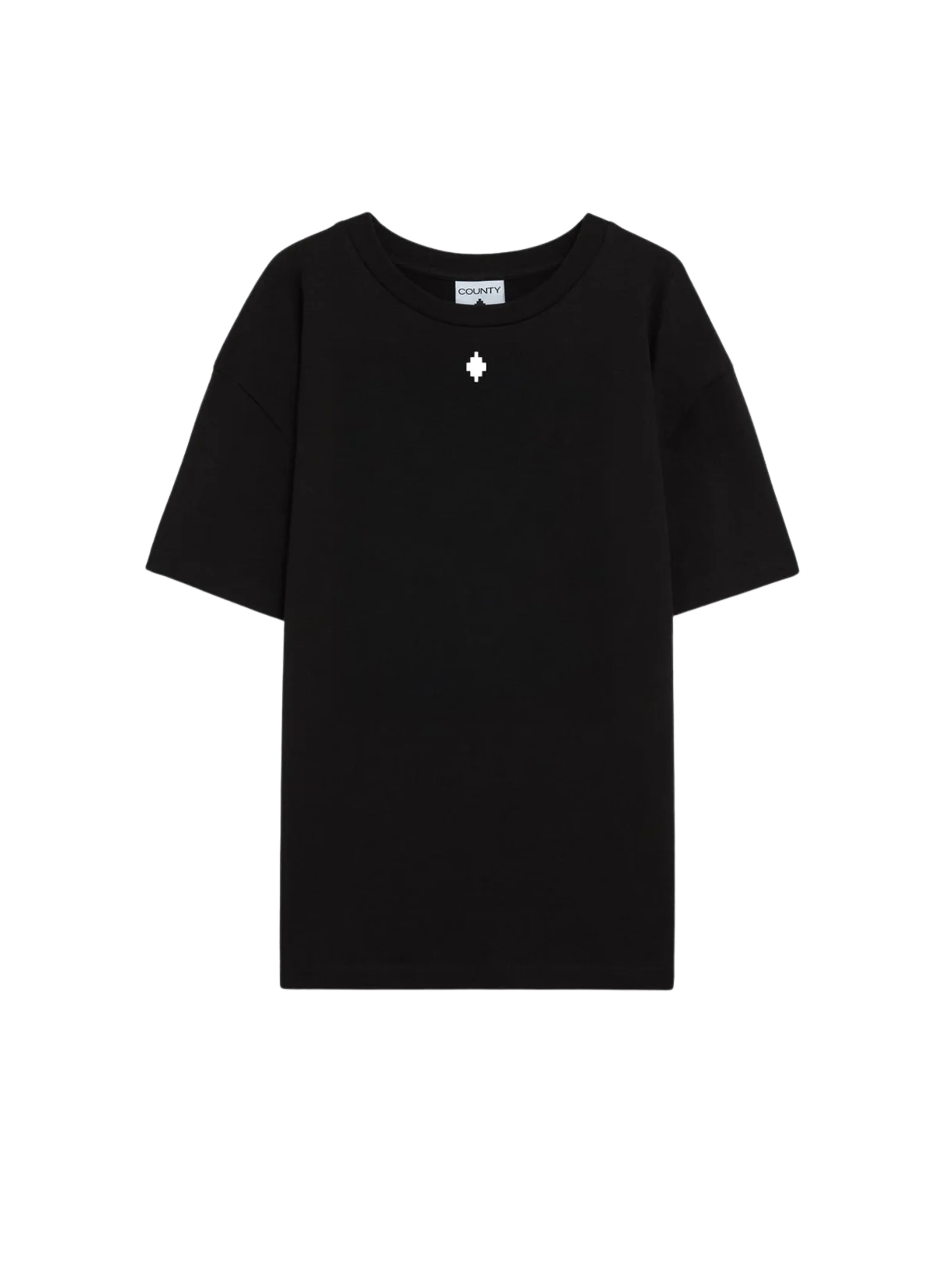 T-Shirt County Of Milan nera con stampa logo posteriore