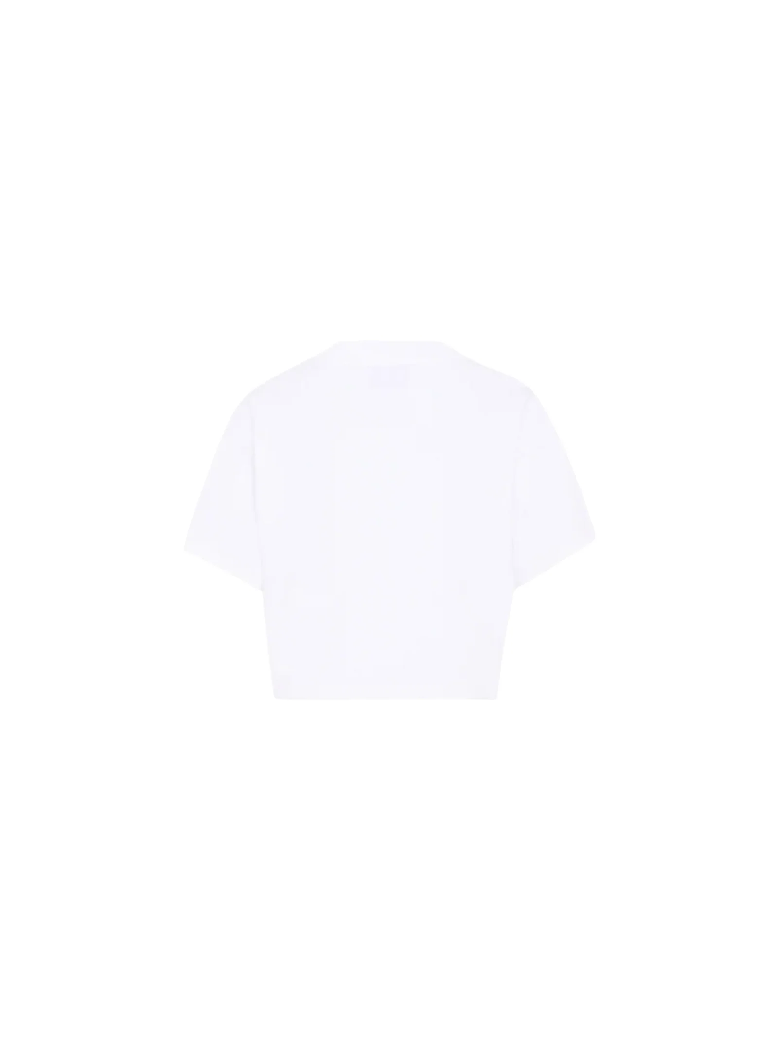 T-Shirt crop Moschino bianca con teddy bear - Image 2