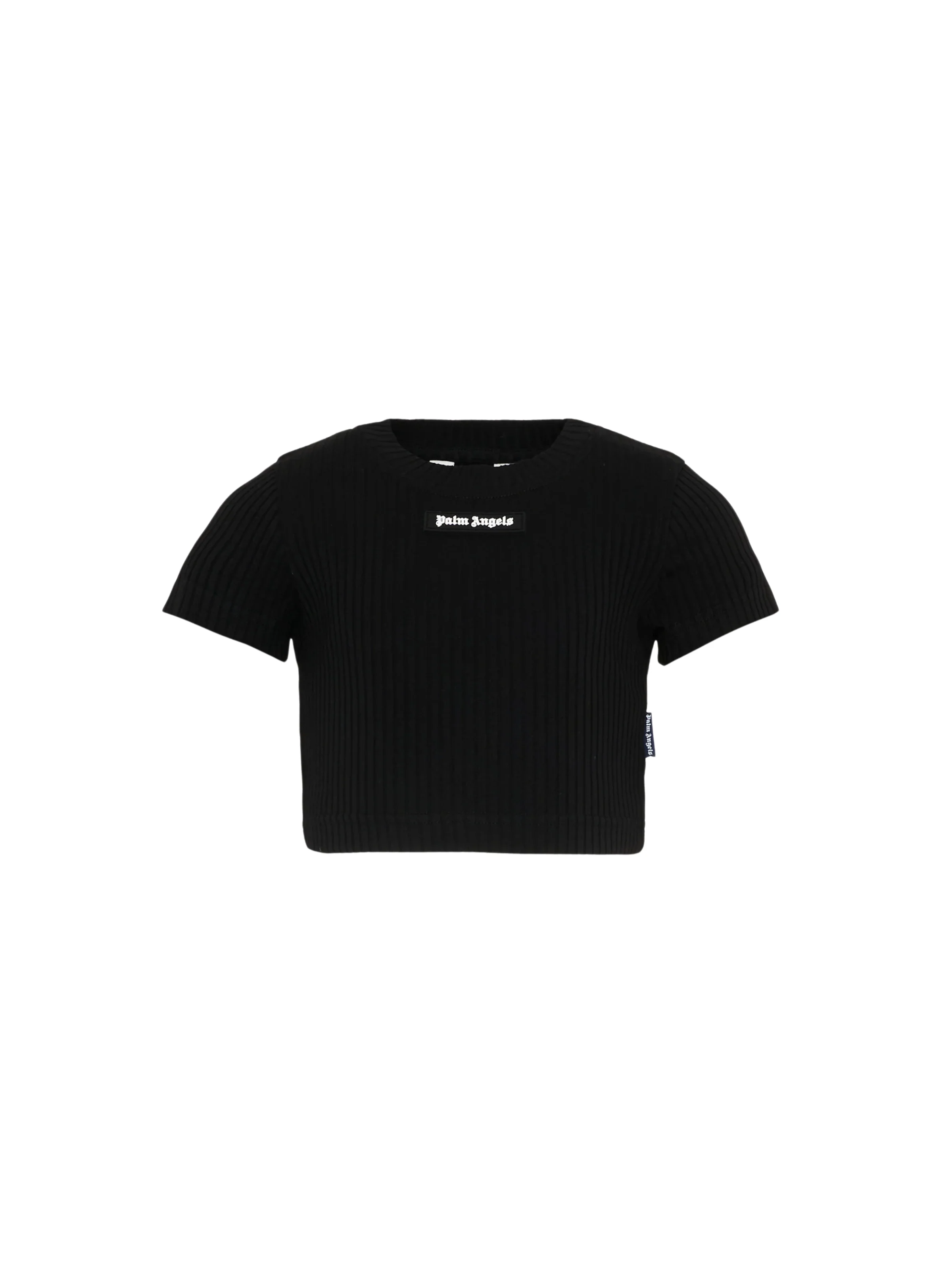 T-Shirt crop Palm Angels nera