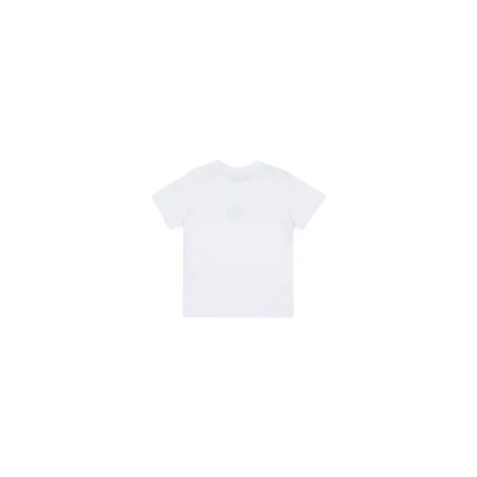T-Shirt Dsquared bianca con foglia d'acero e logo - Image 2