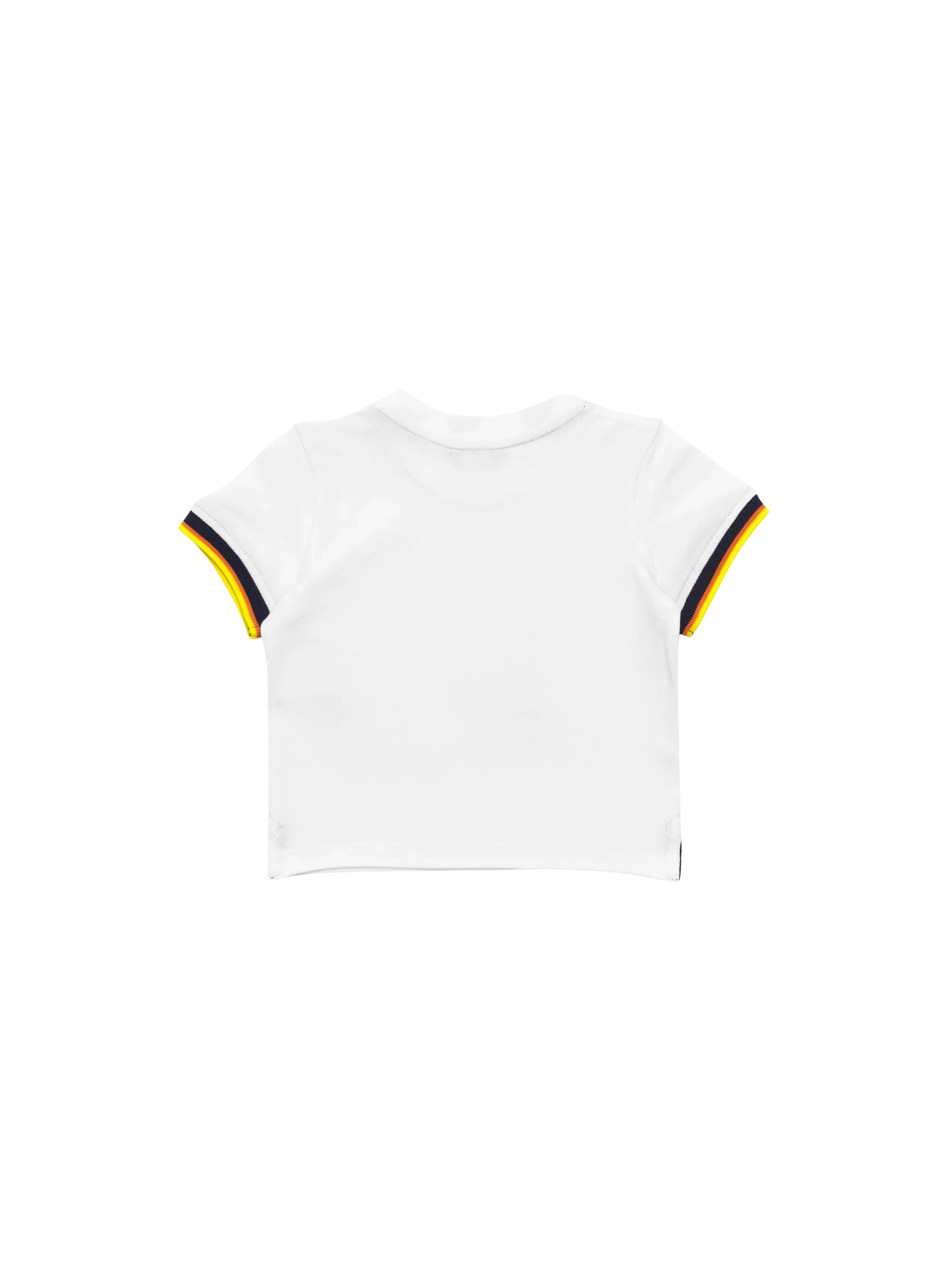 T-Shirt "e. pete contrast piquè" K-Way bianca - Image 2
