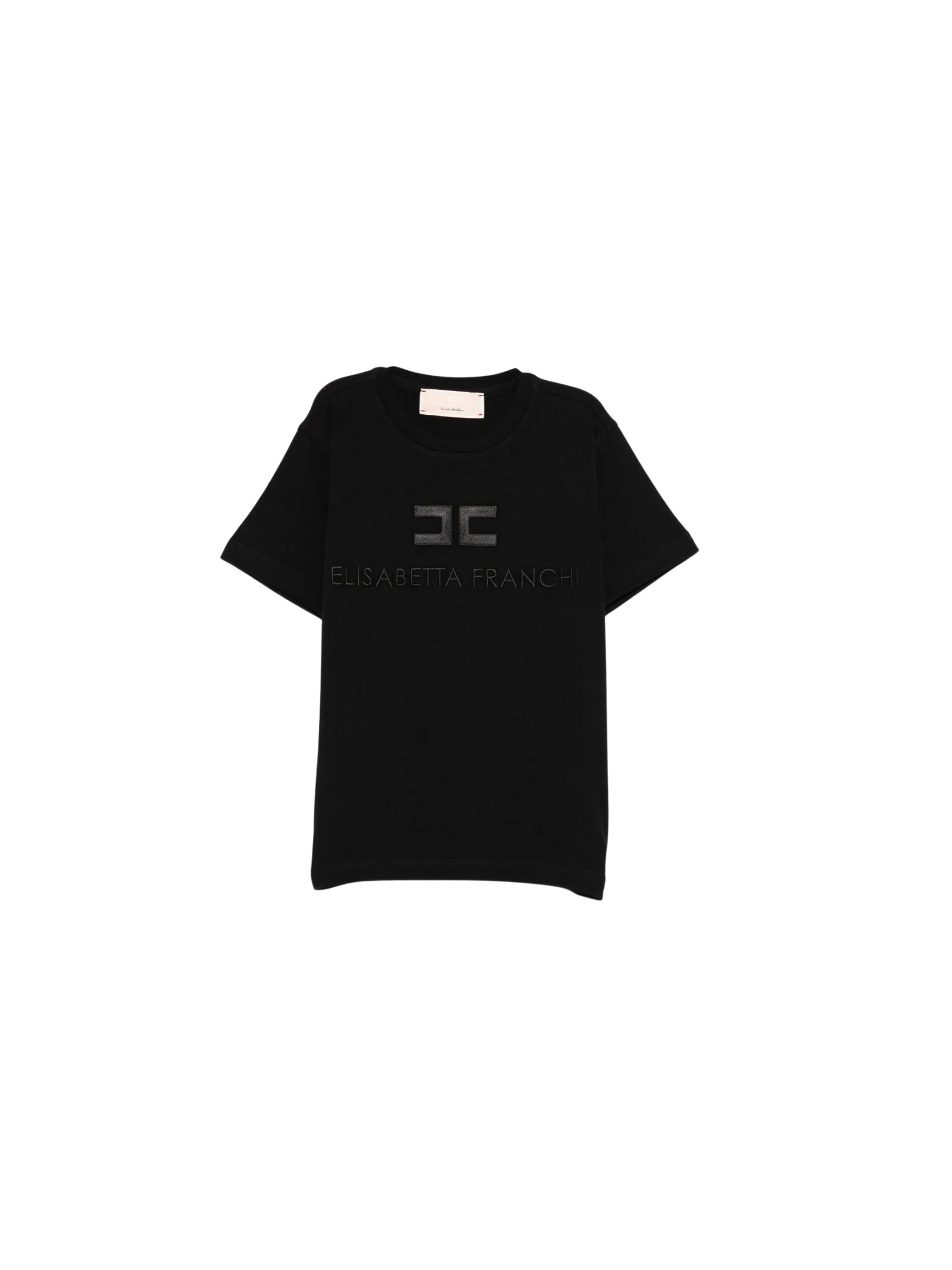 T-Shirt Elisabetta Franchi nera con logo