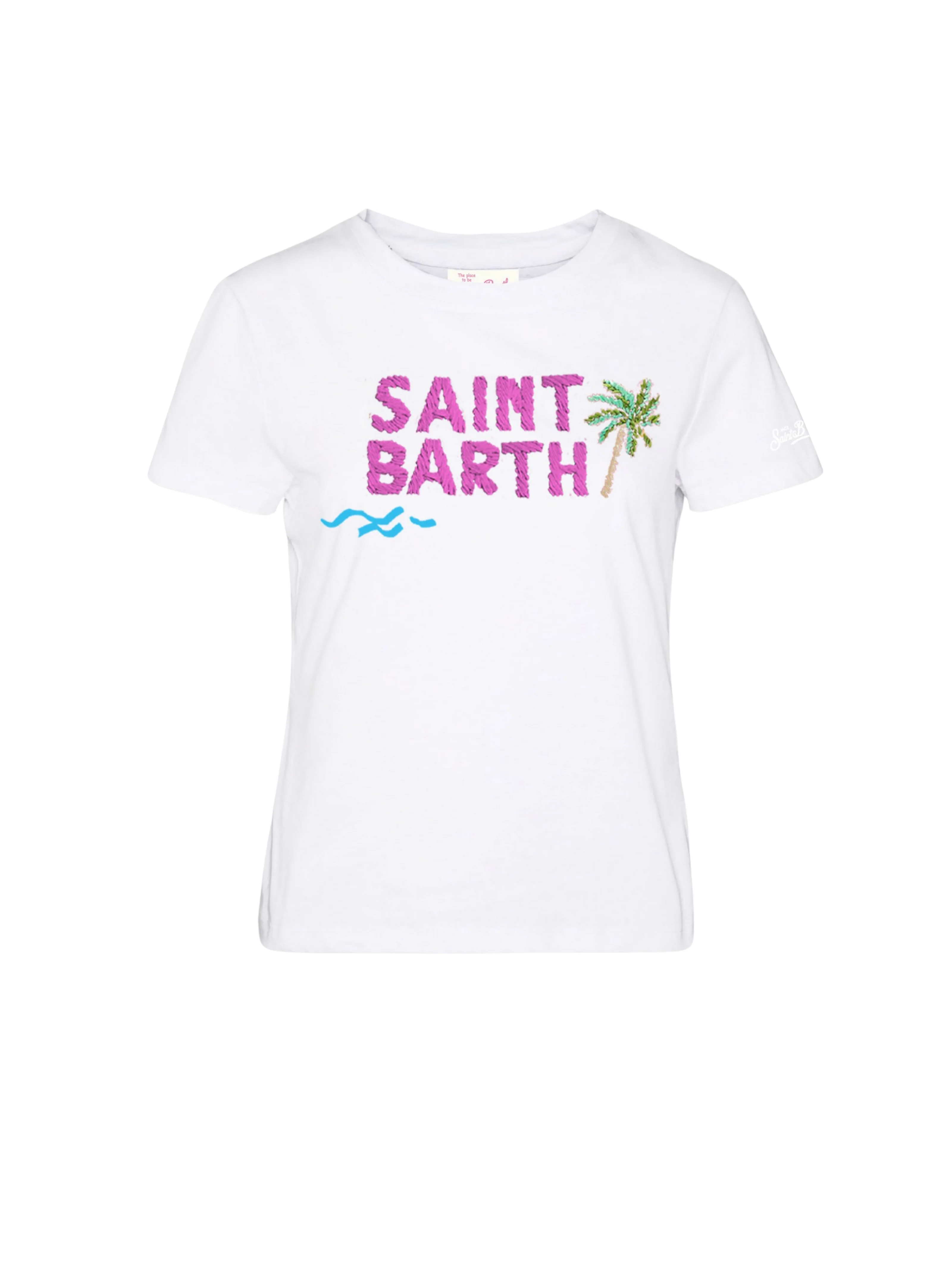 T-Shirt "Emilie" Saint Barth bianca