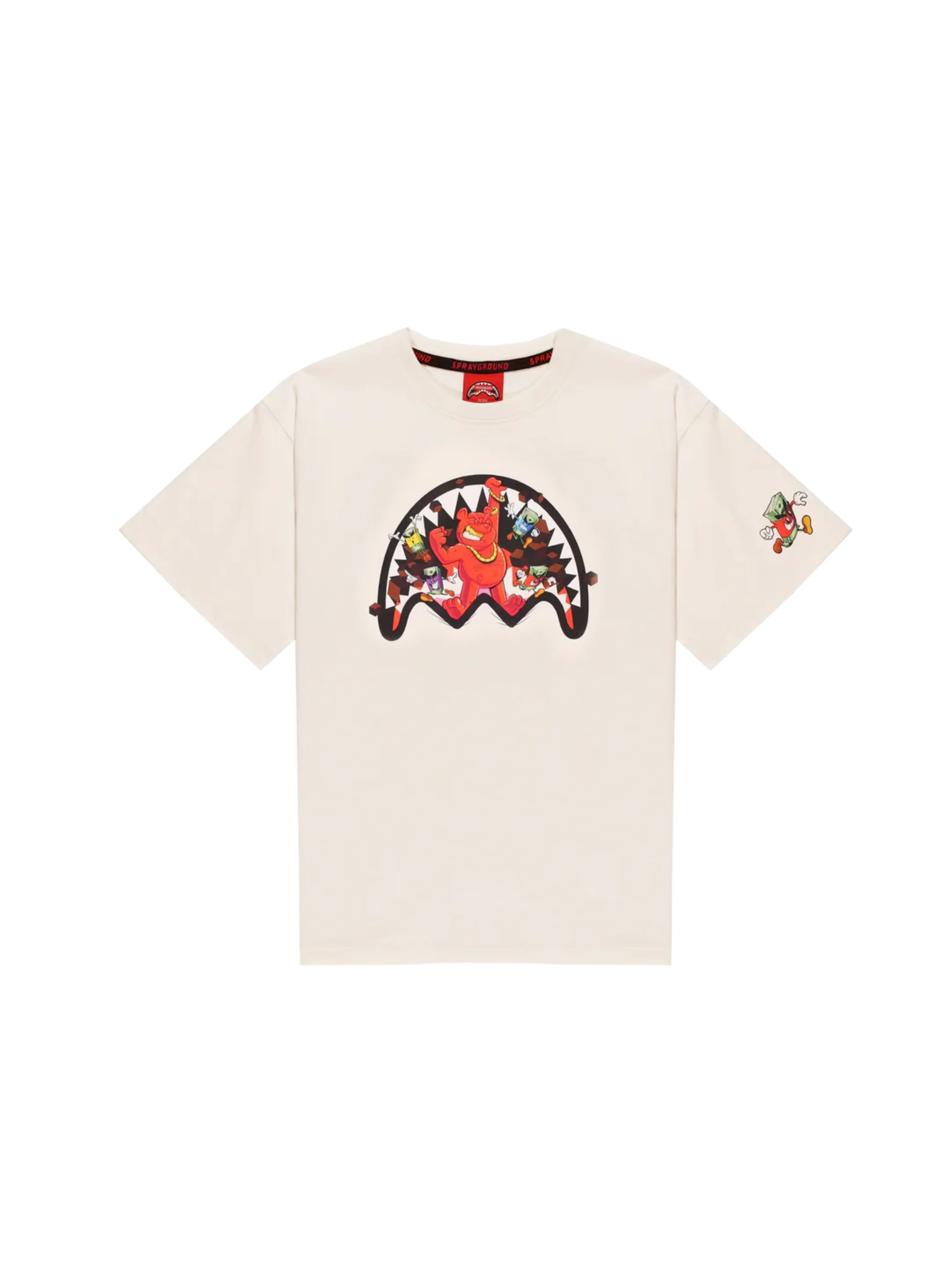 T-Shirt "Get out Bear IVo" Sprayground bianca