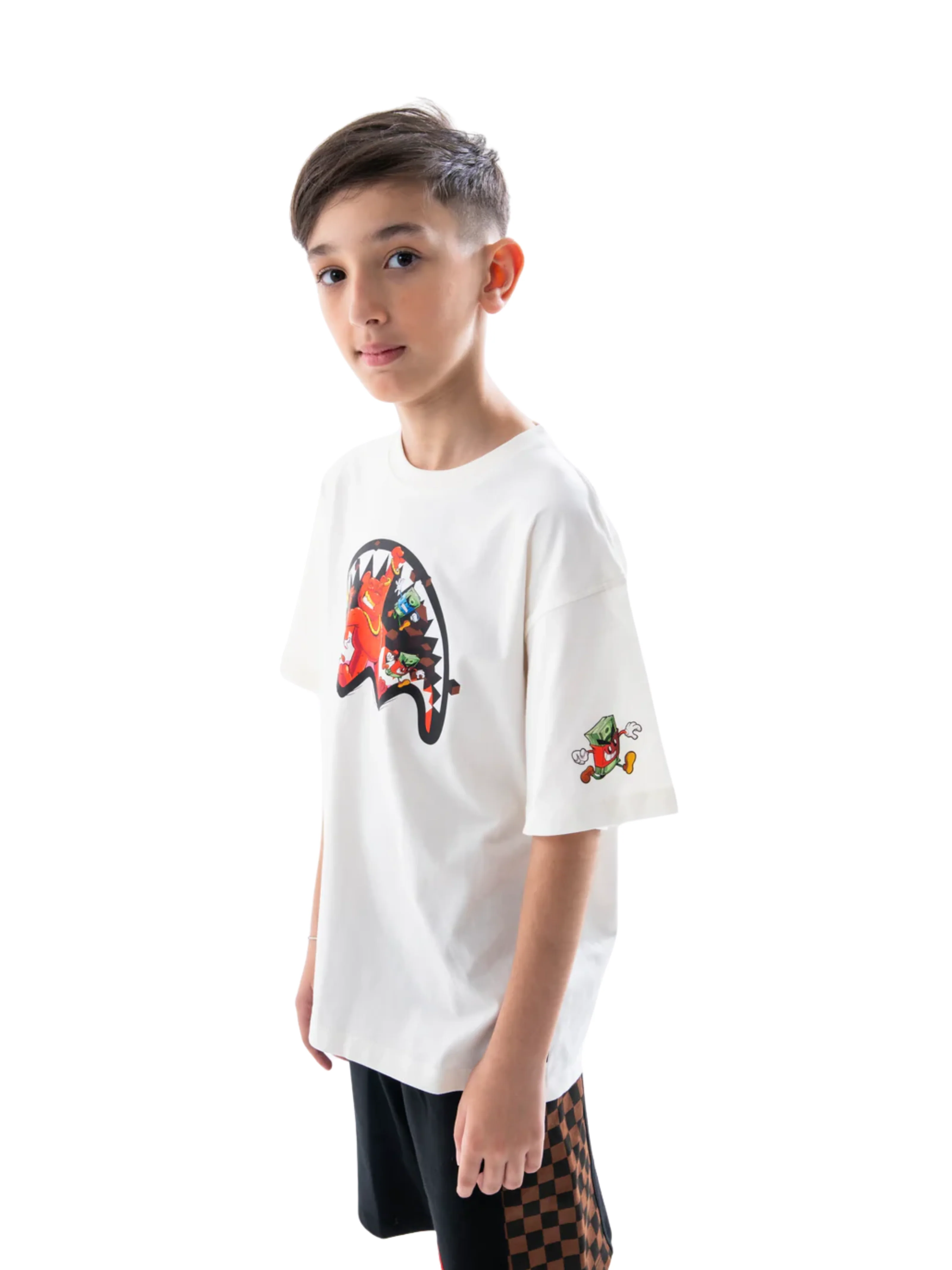 T-Shirt "Get out Bear IVo" Sprayground bianca - Image 3