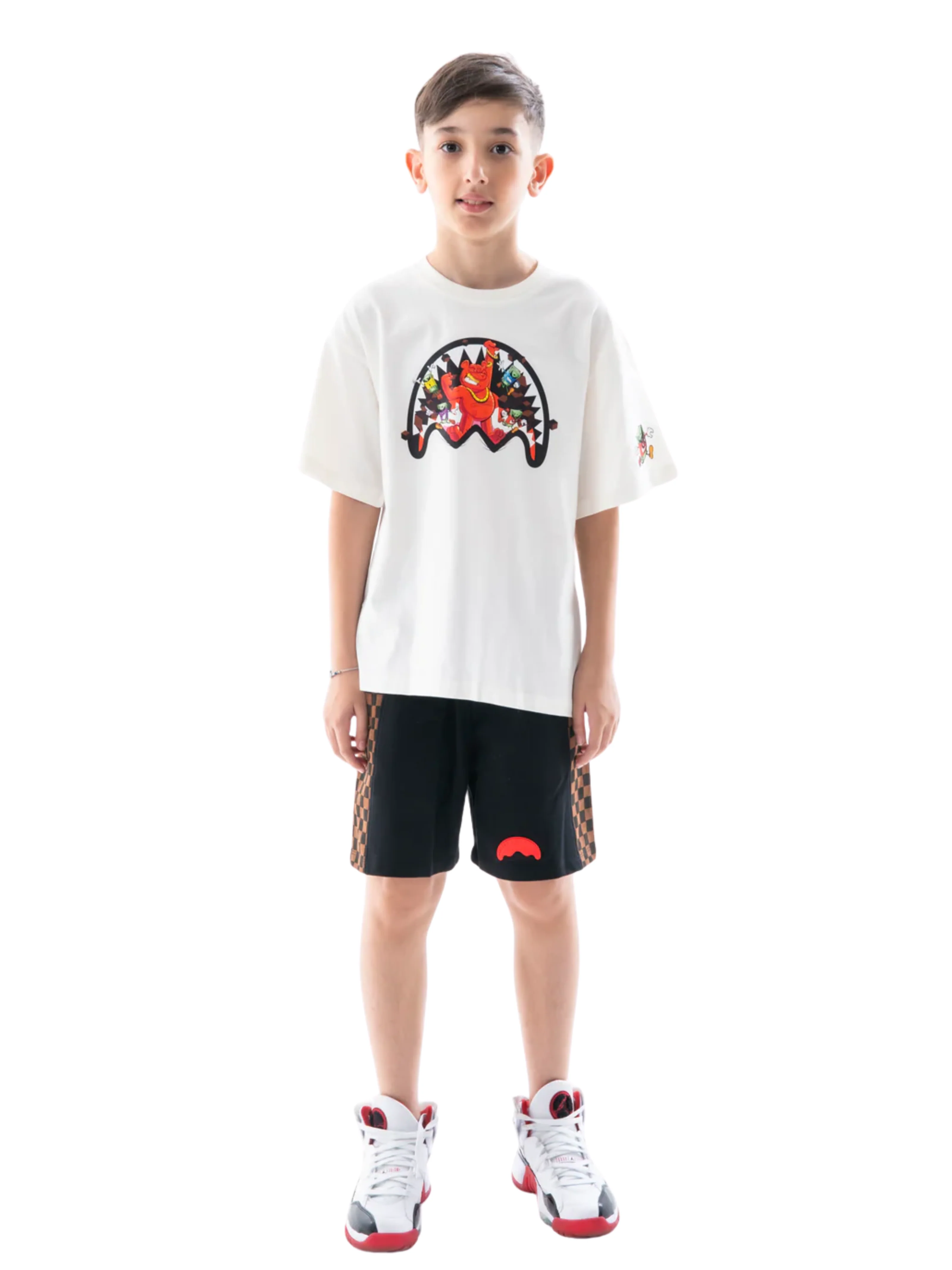 T-Shirt "Get out Bear IVo" Sprayground bianca - Image 4