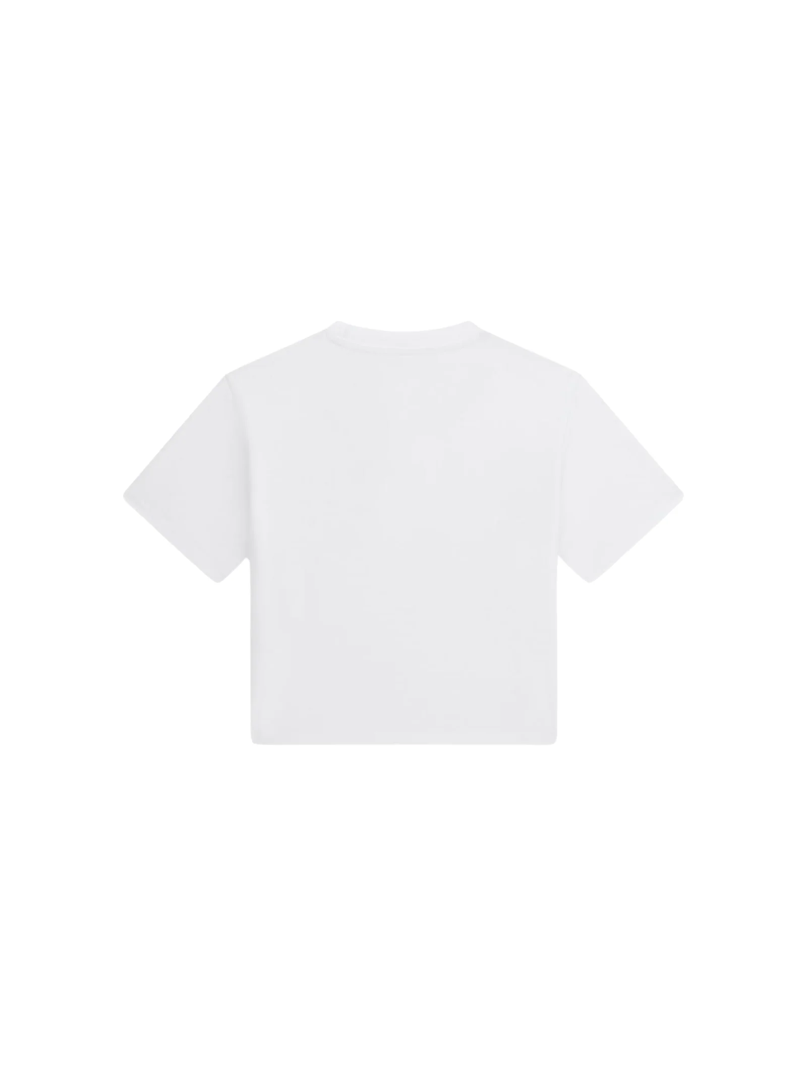 T-Shirt Guess bianca con cuore in strass e logo - Image 2