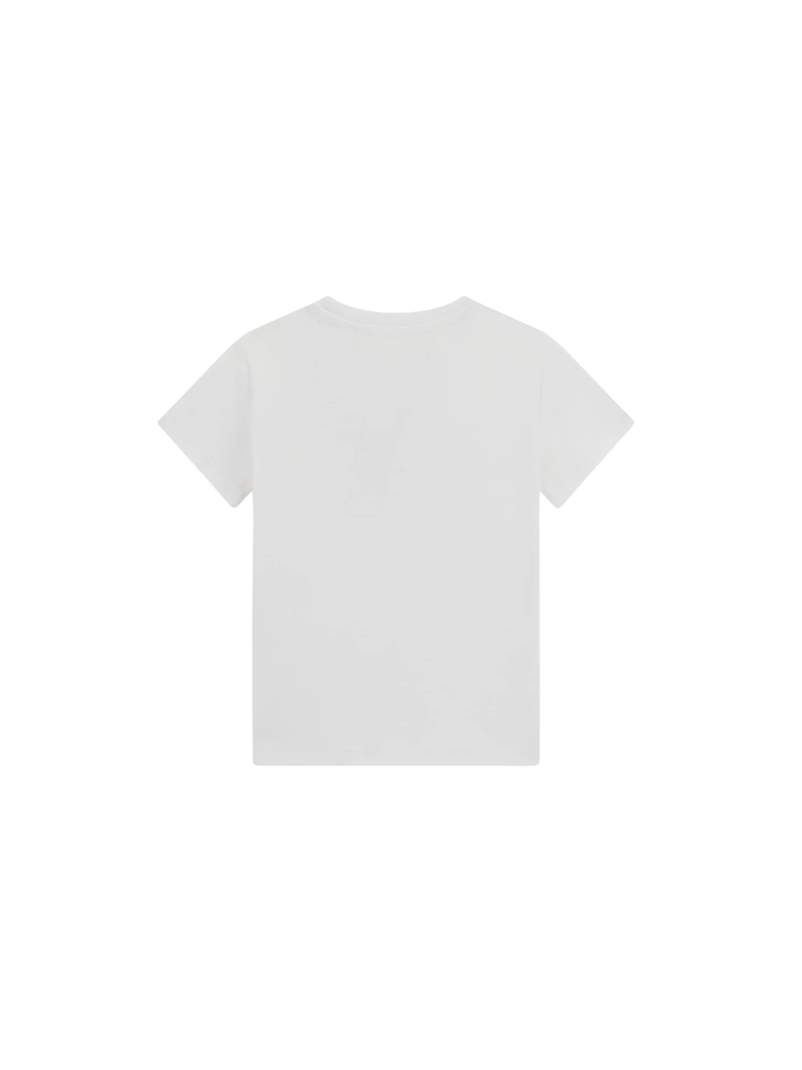 T-Shirt Guess bianca con logo tono su tono - Image 2