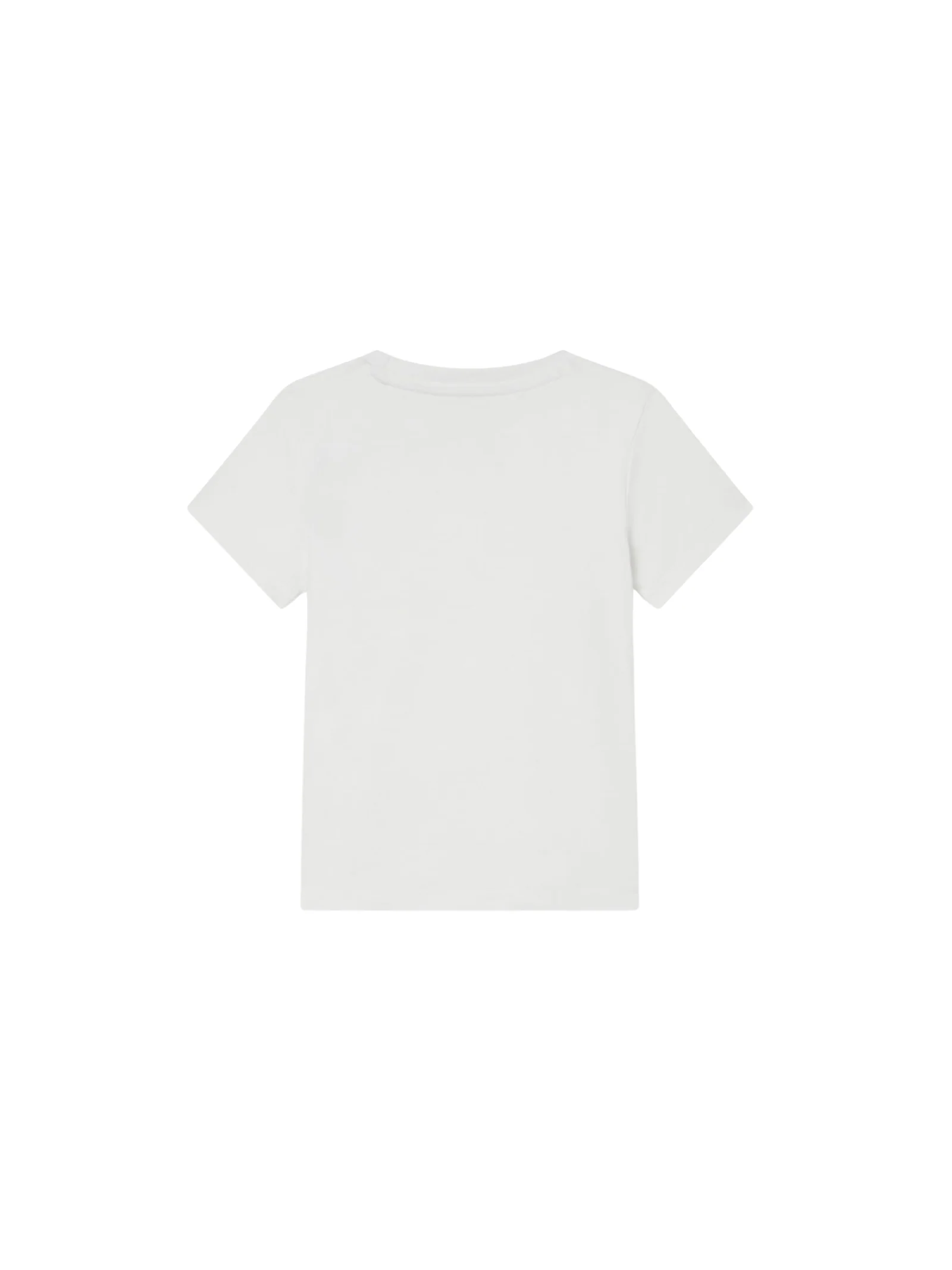 T-Shirt Guess bianca con teddy e logo in corsivo - Image 2