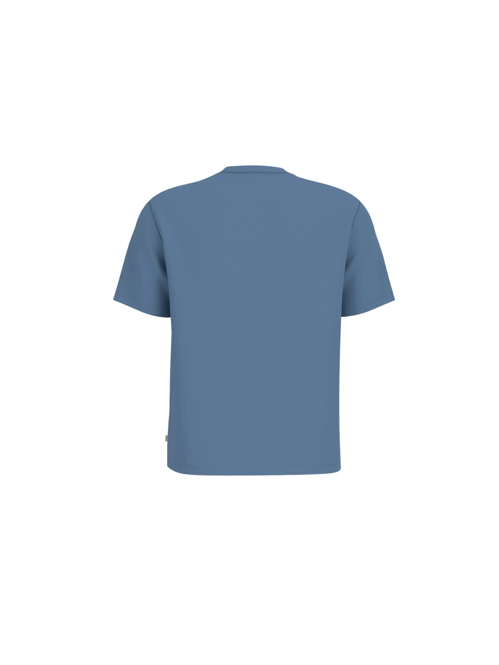 T-Shirt Guess blu con logo giallo - Image 2