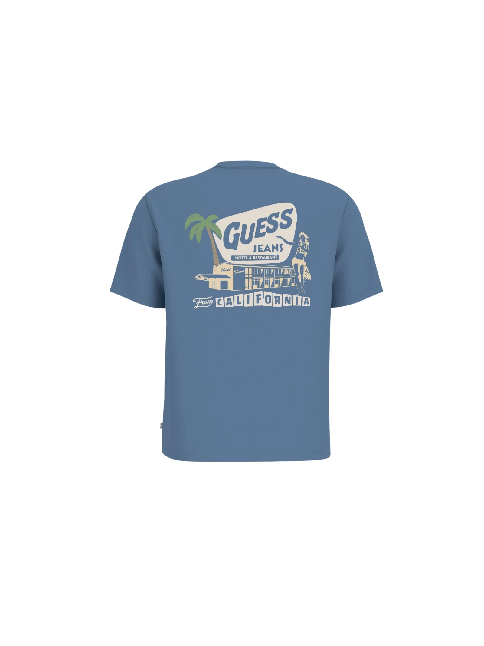 T-Shirt Guess blu con logo "Guess california" - Image 2