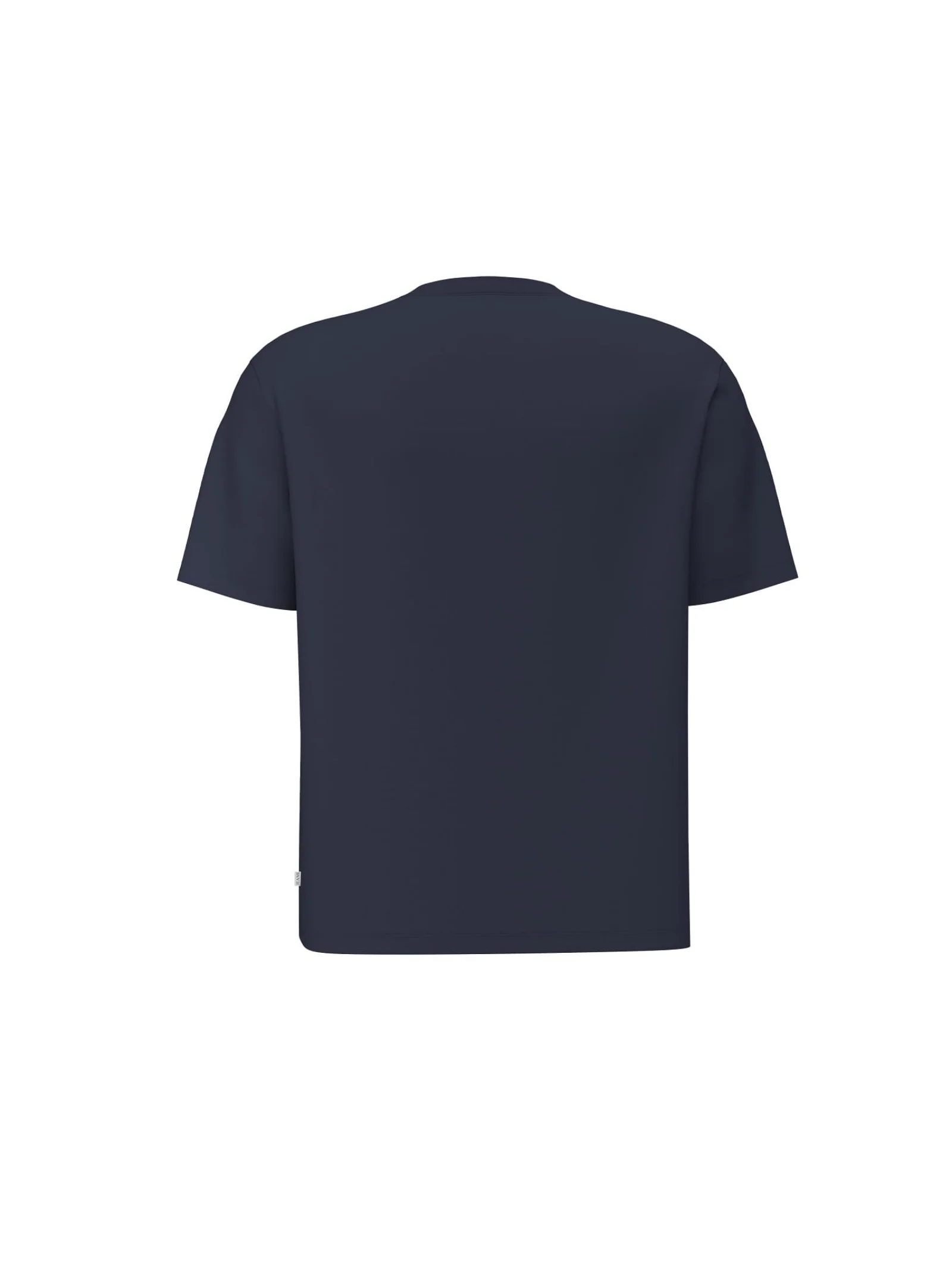 T-Shirt Guess blu navy con logo a contrasto - Image 2