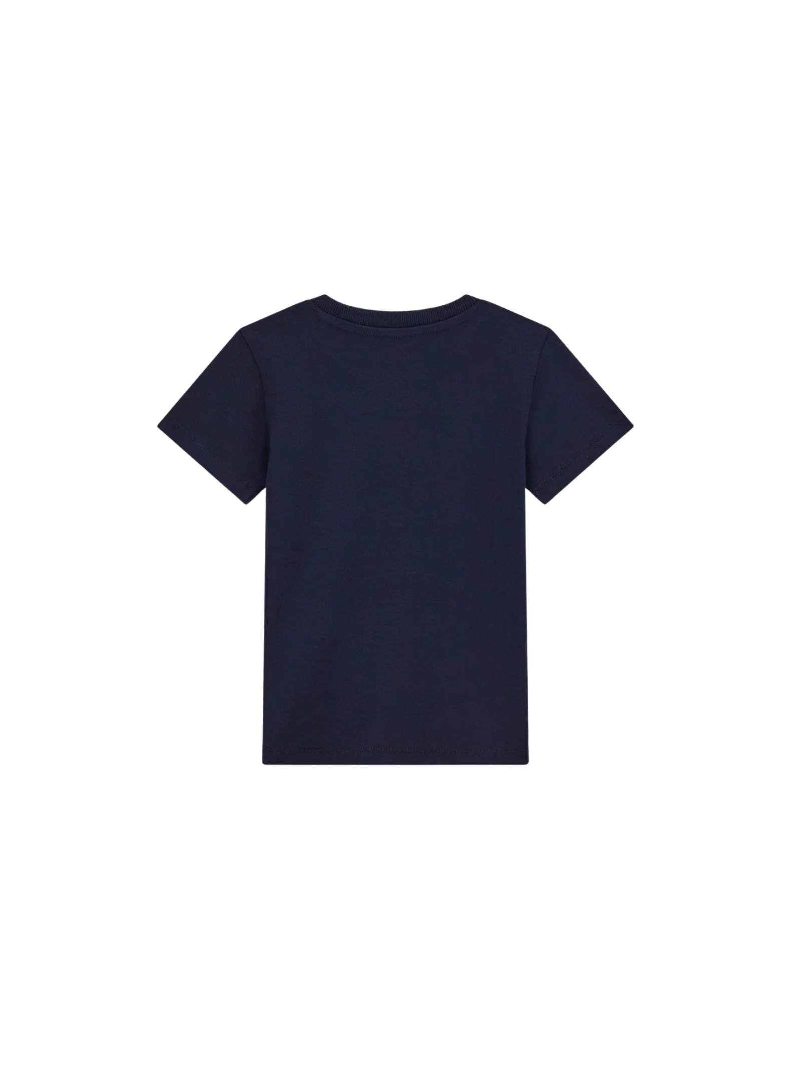 T-Shirt Guess blu navy con maxi logo verticale - Image 2