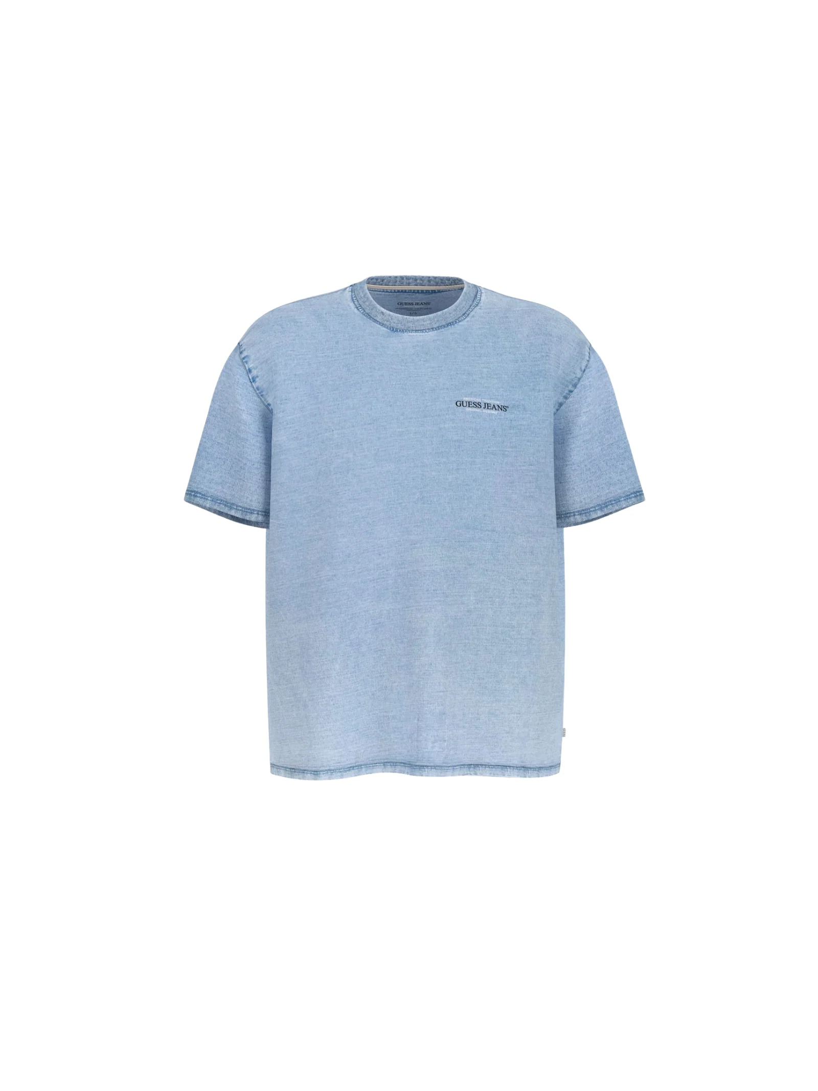 T-Shirt Guess in denim con logo