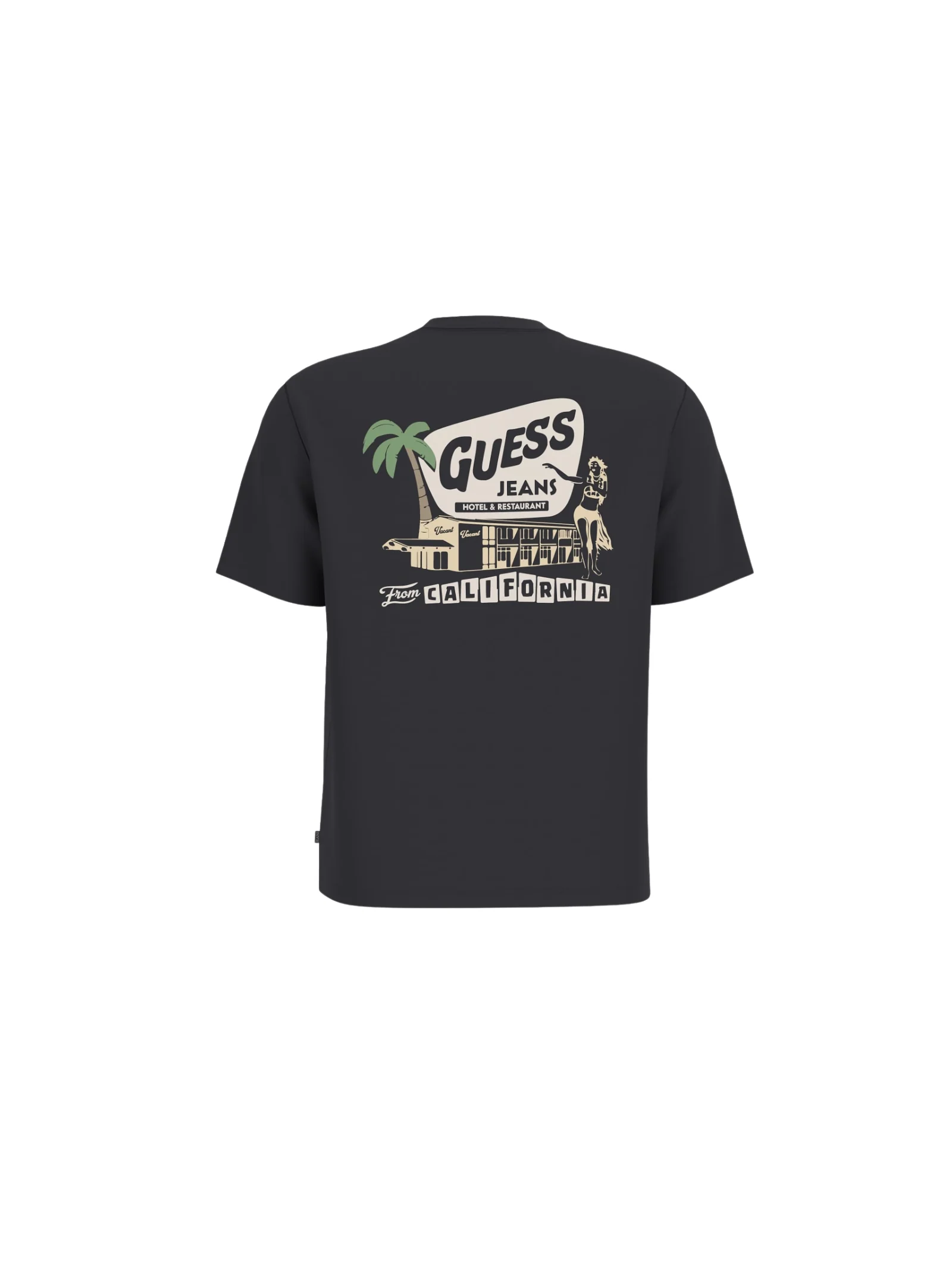 T-Shirt Guess nera con logo "Guess california" - Image 2