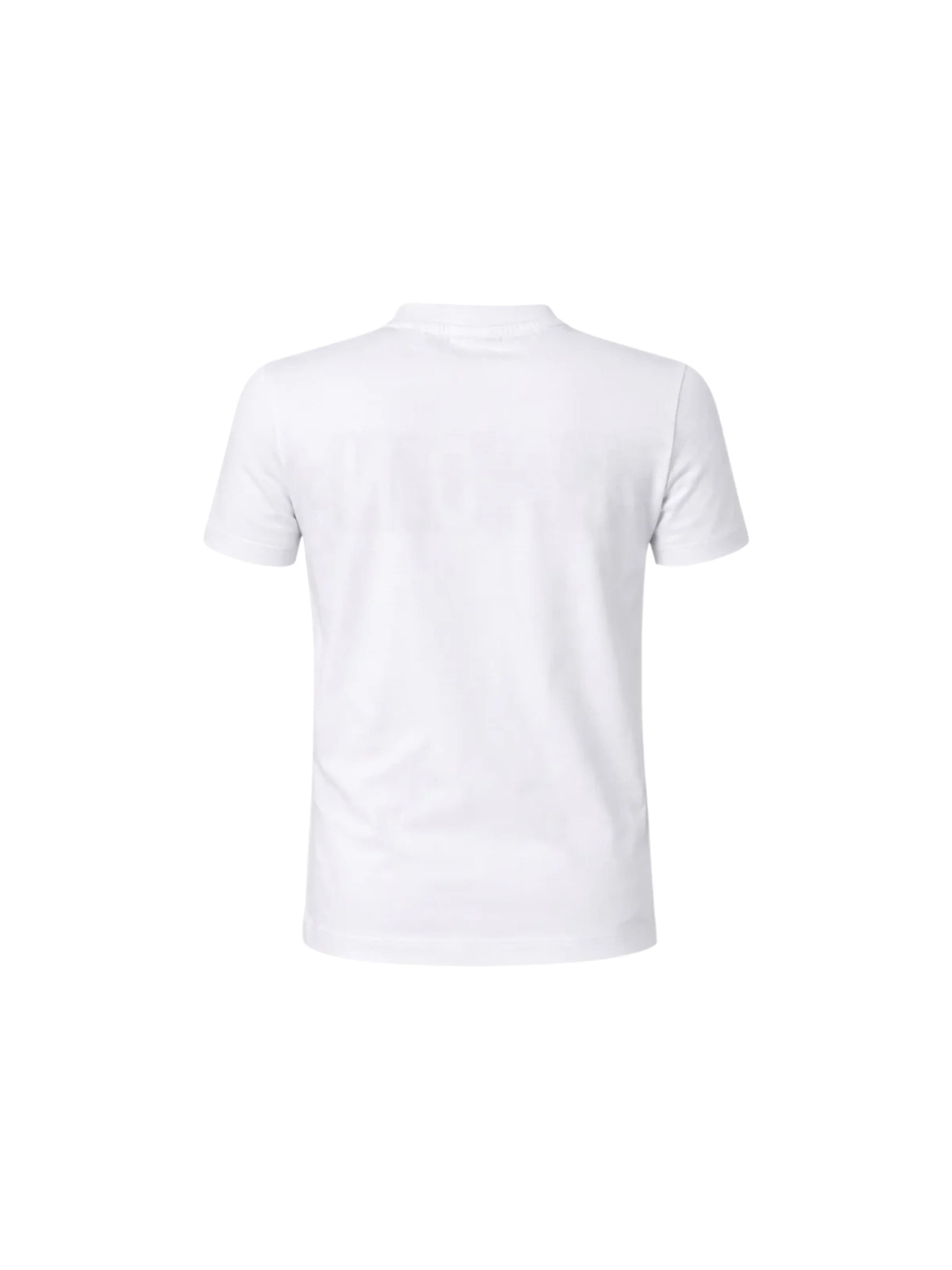 T-Shirt Icon bianca con banda e logo a contrasto - Image 2