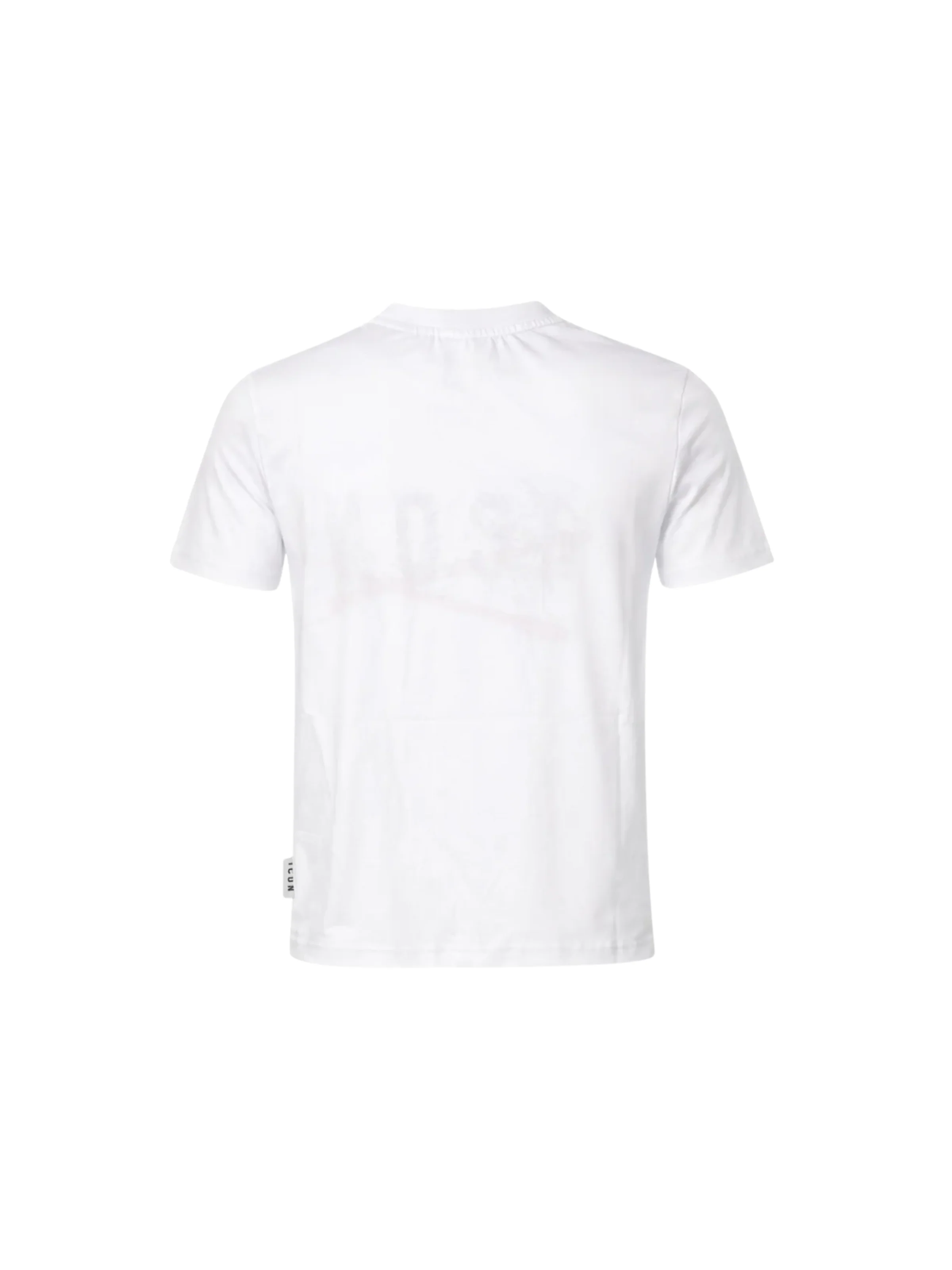 T-Shirt Icon bianca con logo e grafica a contrasto - Image 3
