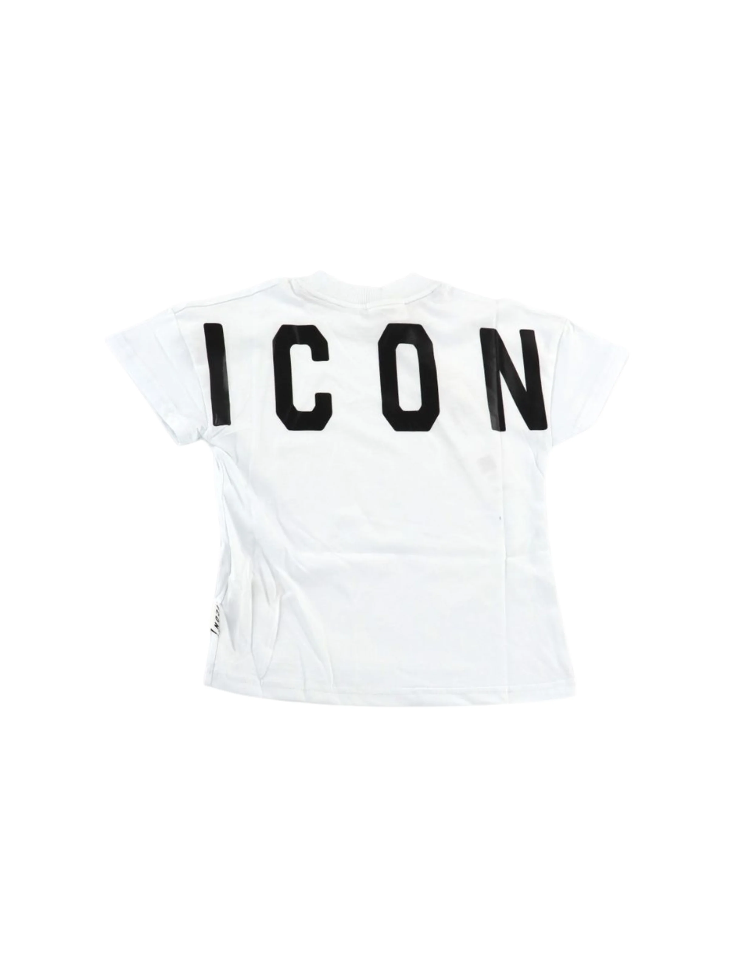T-Shirt Icon bianca con maxi logo posteriore - Image 2