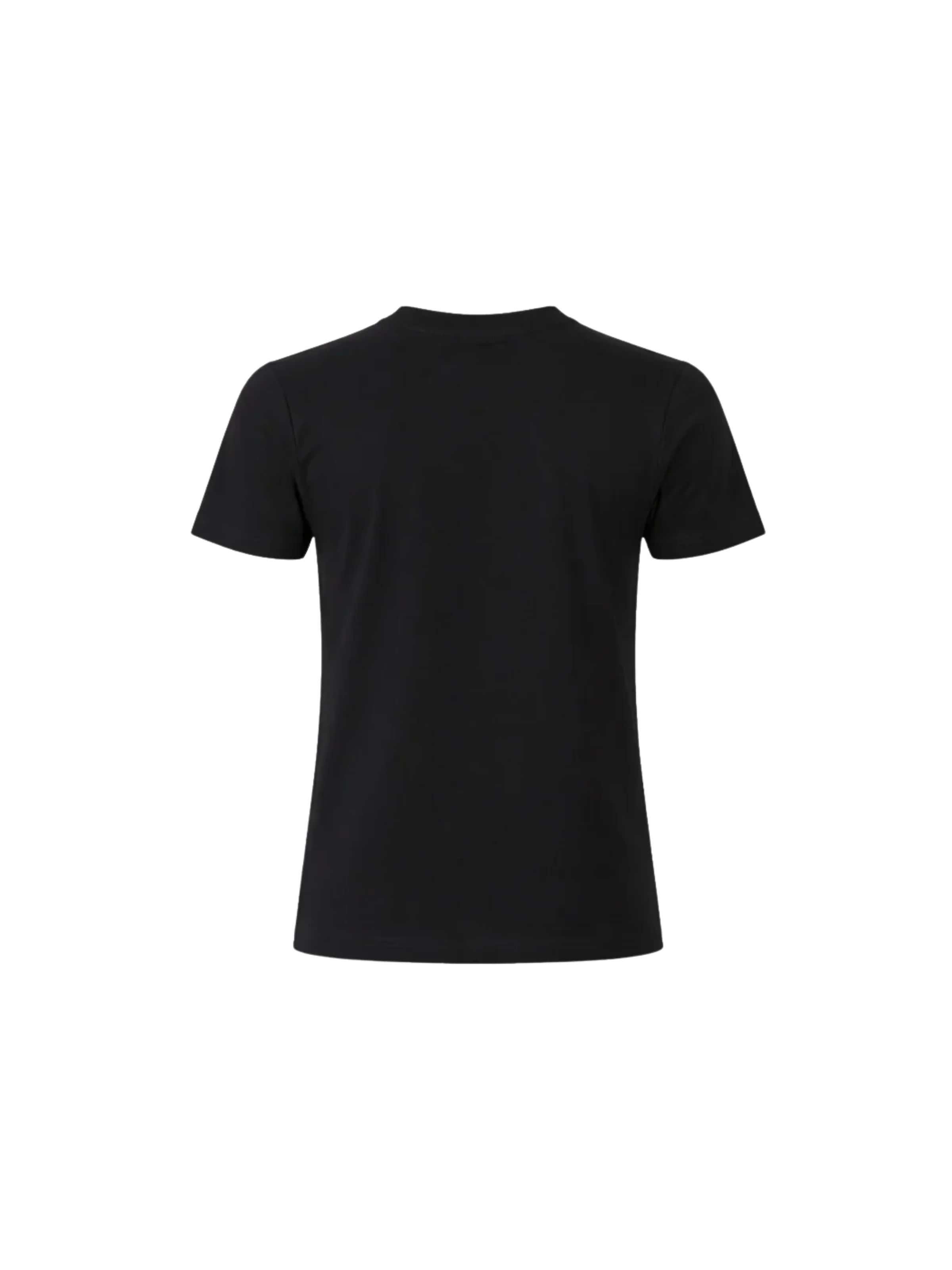 T-Shirt Icon nera con banda e logo a contrasto - Image 3