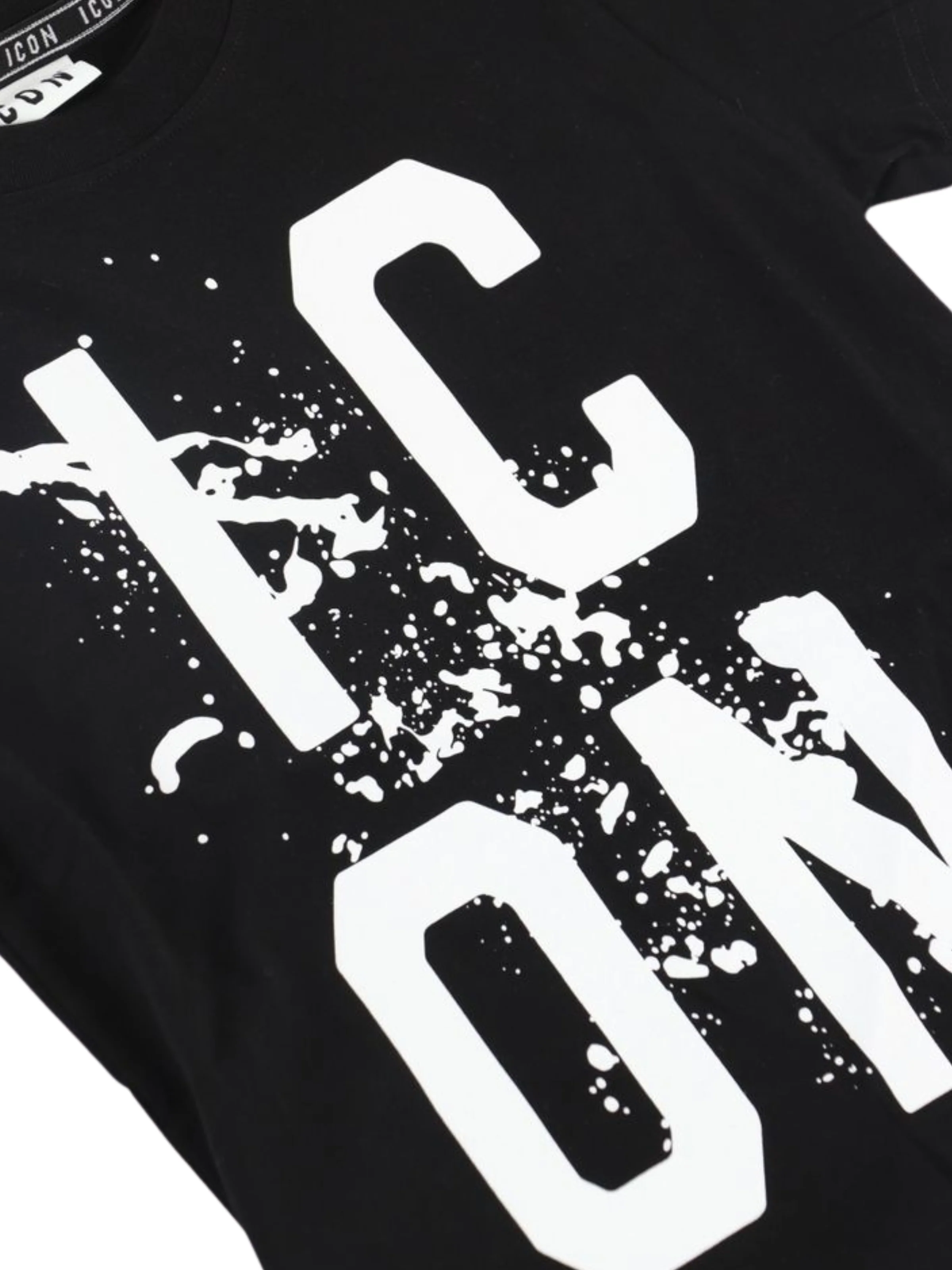 T-Shirt Icon nera con logo IC ON - Image 2
