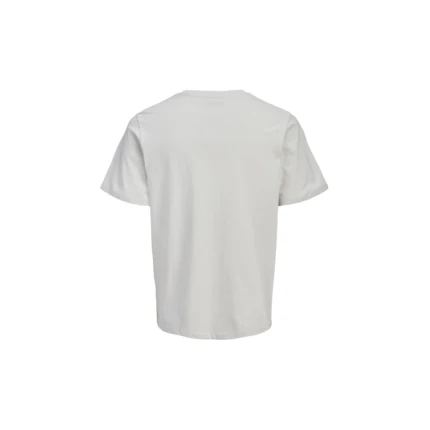 T-Shirt Jack & Jones avorio con stampa tropicale e logo - Image 2