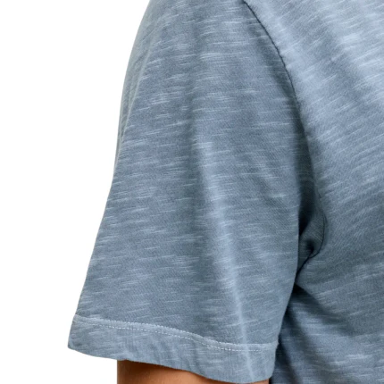 T-Shirt Jack & Jones azzurro mirage con bottoncini al collo - Image 4